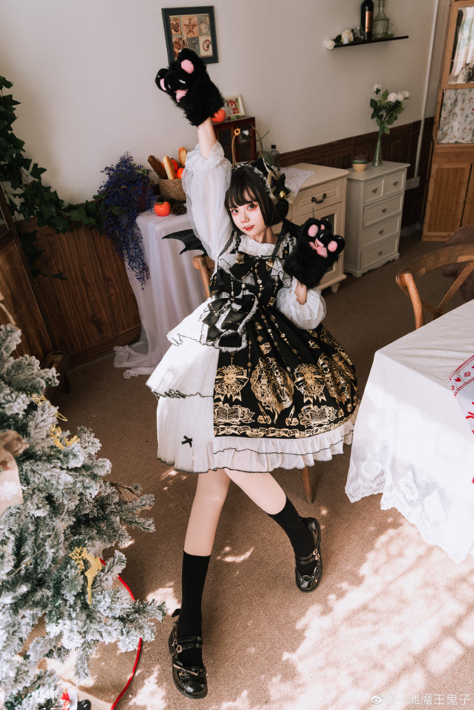 Gilded Fairy Town Lolita Original Printed JSK Dress