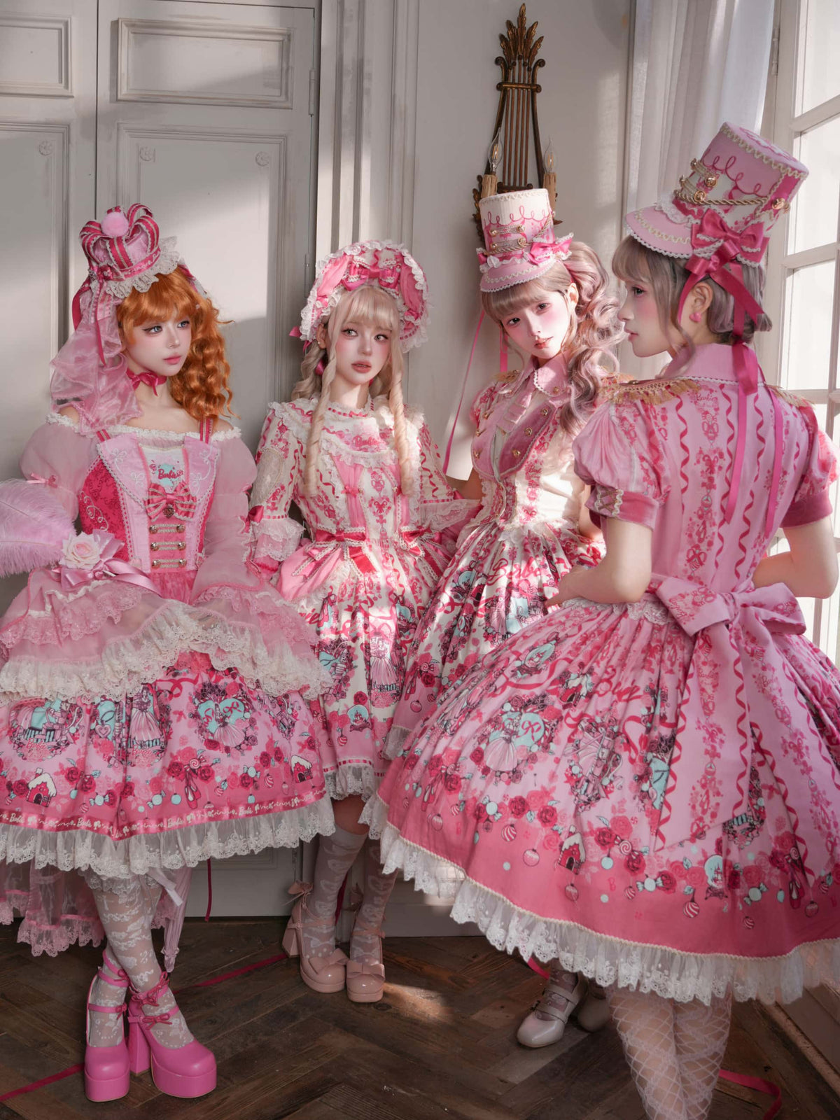 Nutcracker x Barbie Collab Original Lolita Elegant Fake Two‑Piece OP Dress