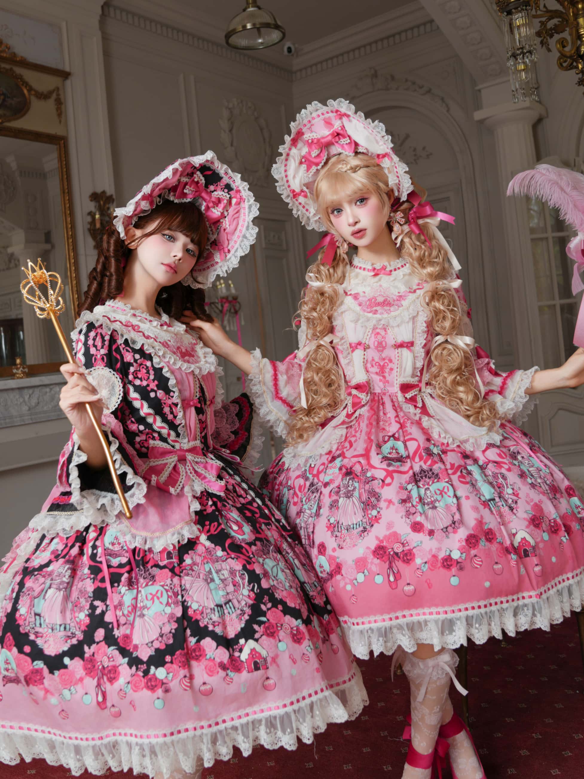 Nutcracker x Barbie Collab Original Lolita Elegant Printed OP Dress