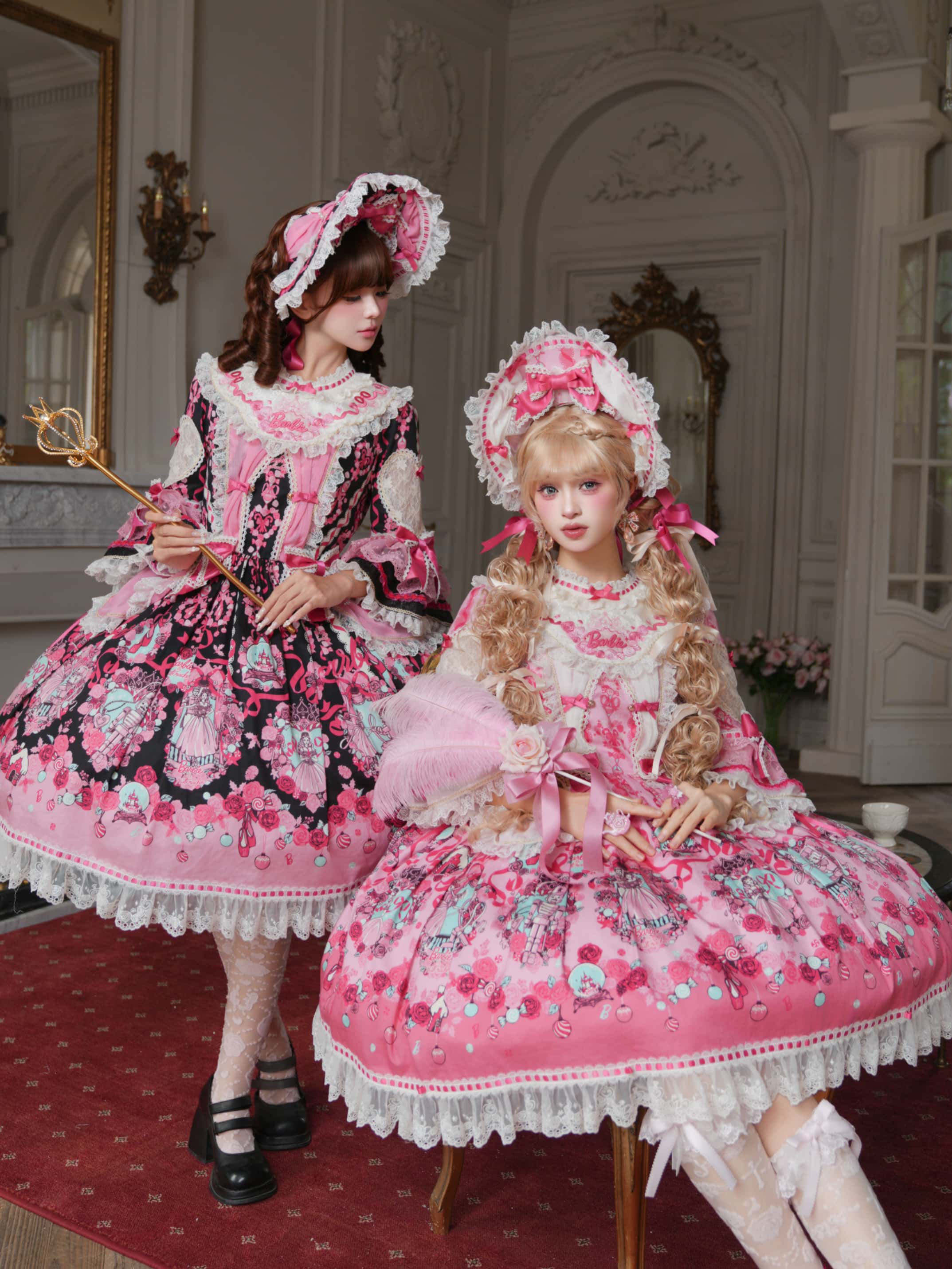 Nutcracker x Barbie Collab Original Lolita Elegant Printed OP Dress