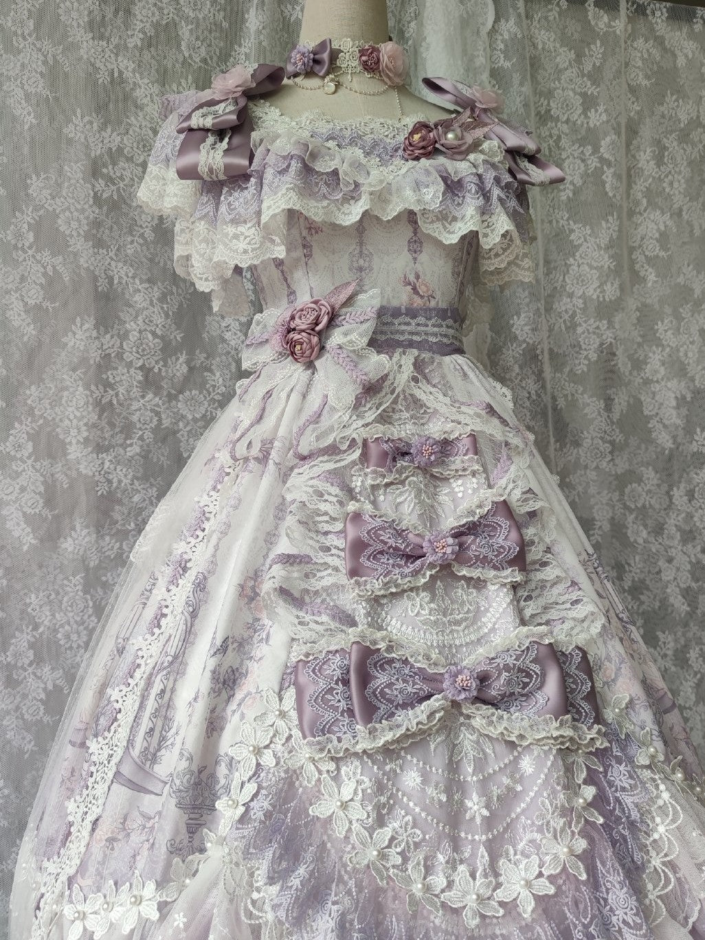 Key to the Secret Realm Lolita Gorgeous Classic Anniversary Pink Bridal Dress