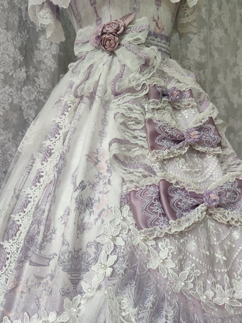 Key to the Secret Realm Lolita Gorgeous Classic Anniversary Pink Bridal Dress