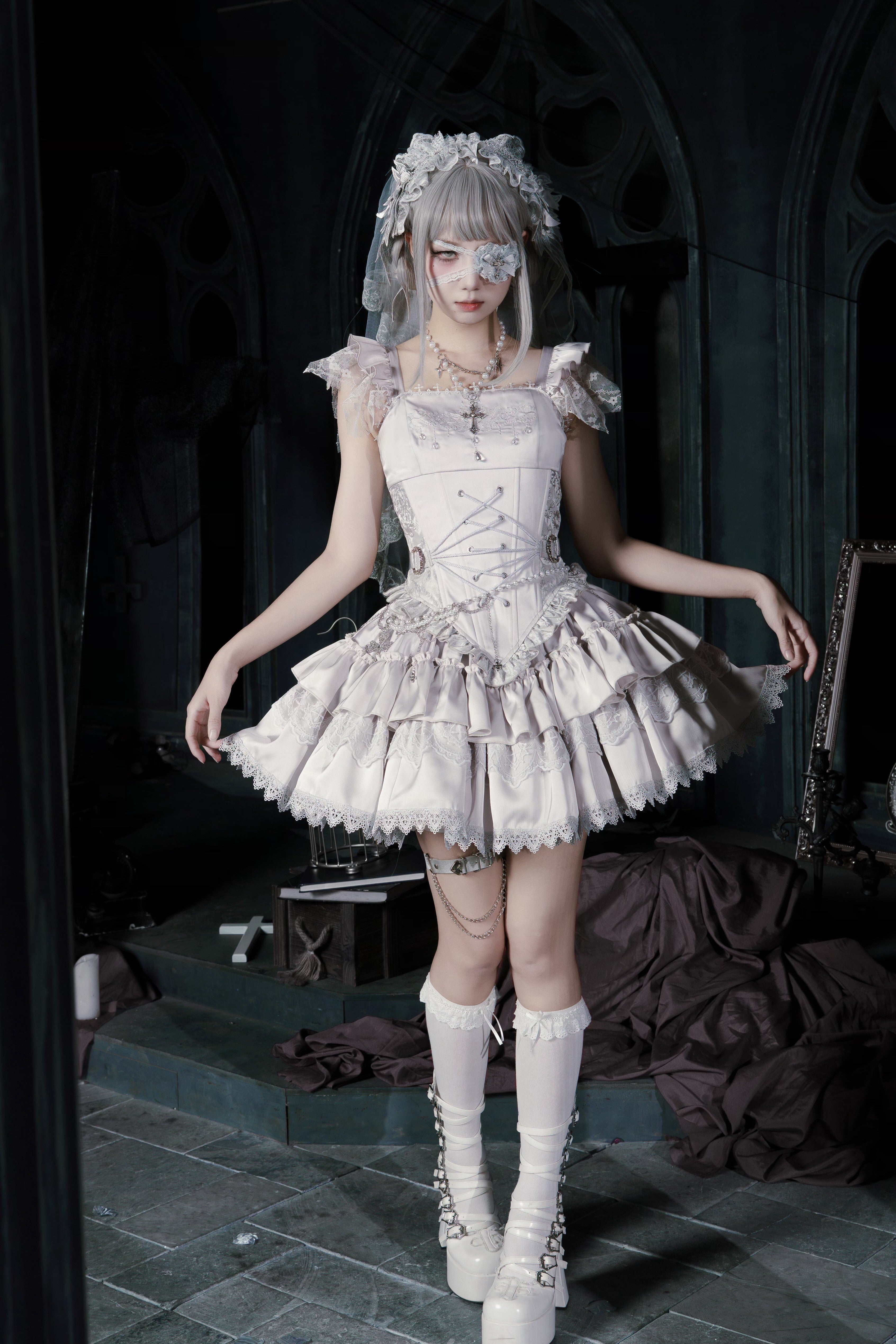 Ensemble SK court de Lolita androïde bionique