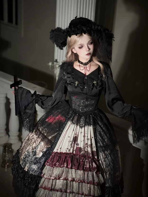 Heretic Nun Gothic Lolita Short JSK Set