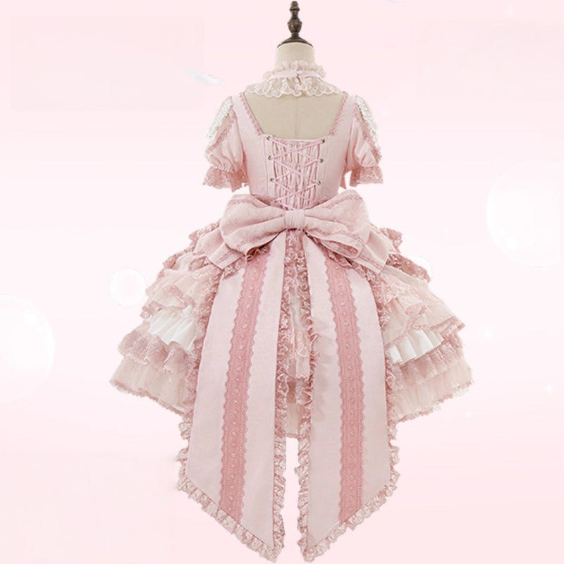 Beloved Swan Gorgeous Sweet Pink Lolita JSK & OP Dress