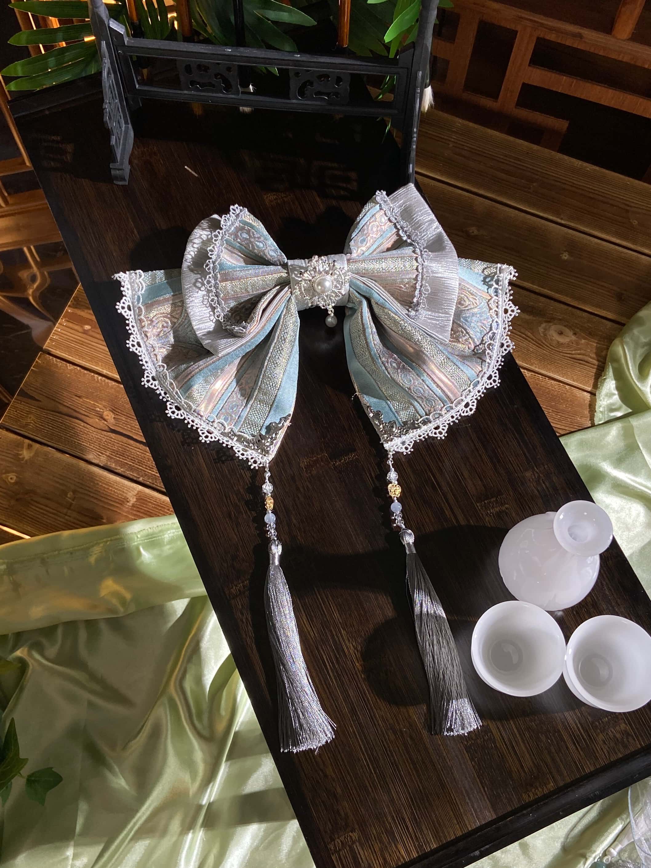 Candle Dragon Spirit Lolita Fantasy White JSK Dress Set
