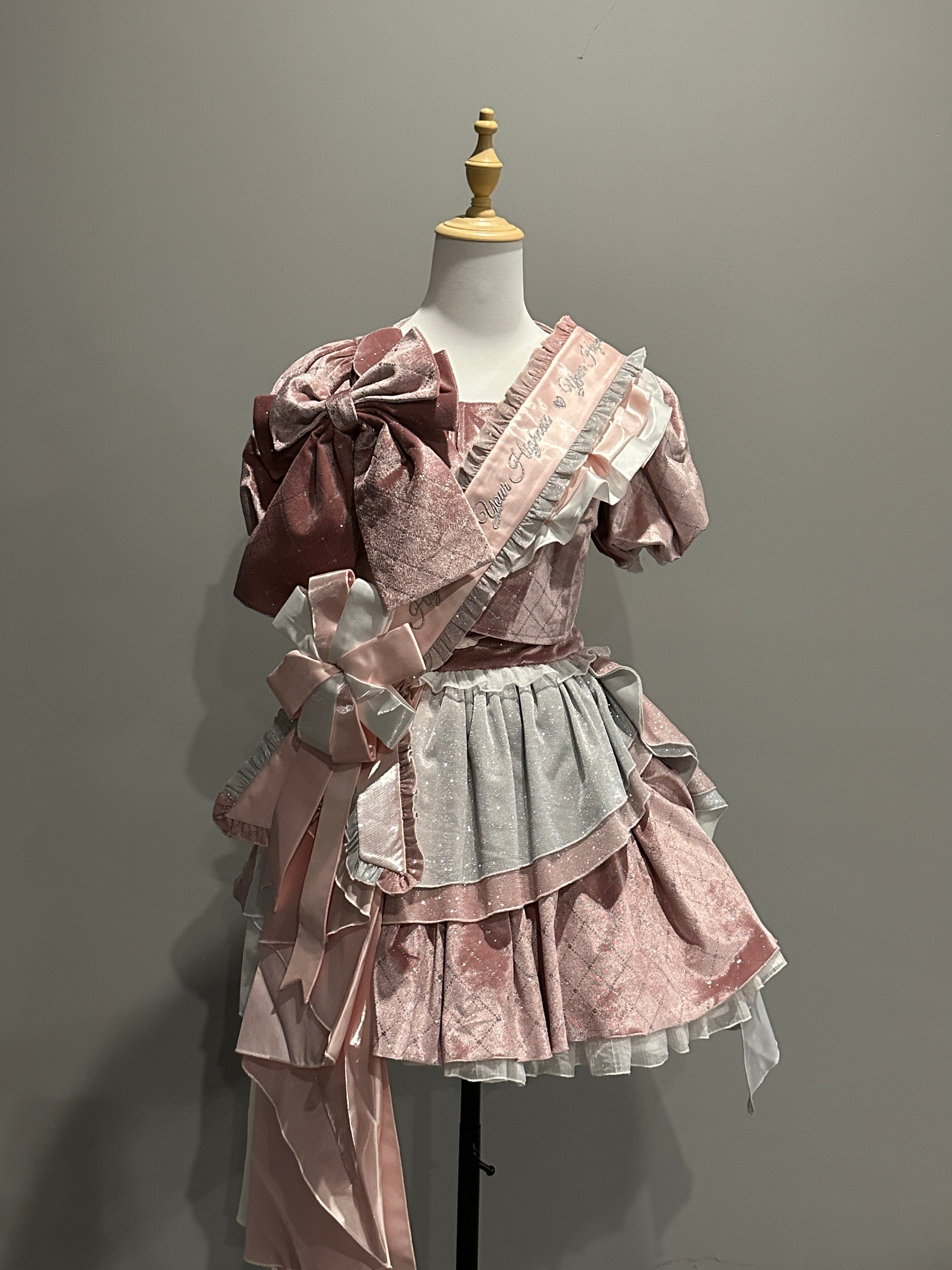 Deep Dome Songstress Lolita Girl Group Idol Costume Outfit Set
