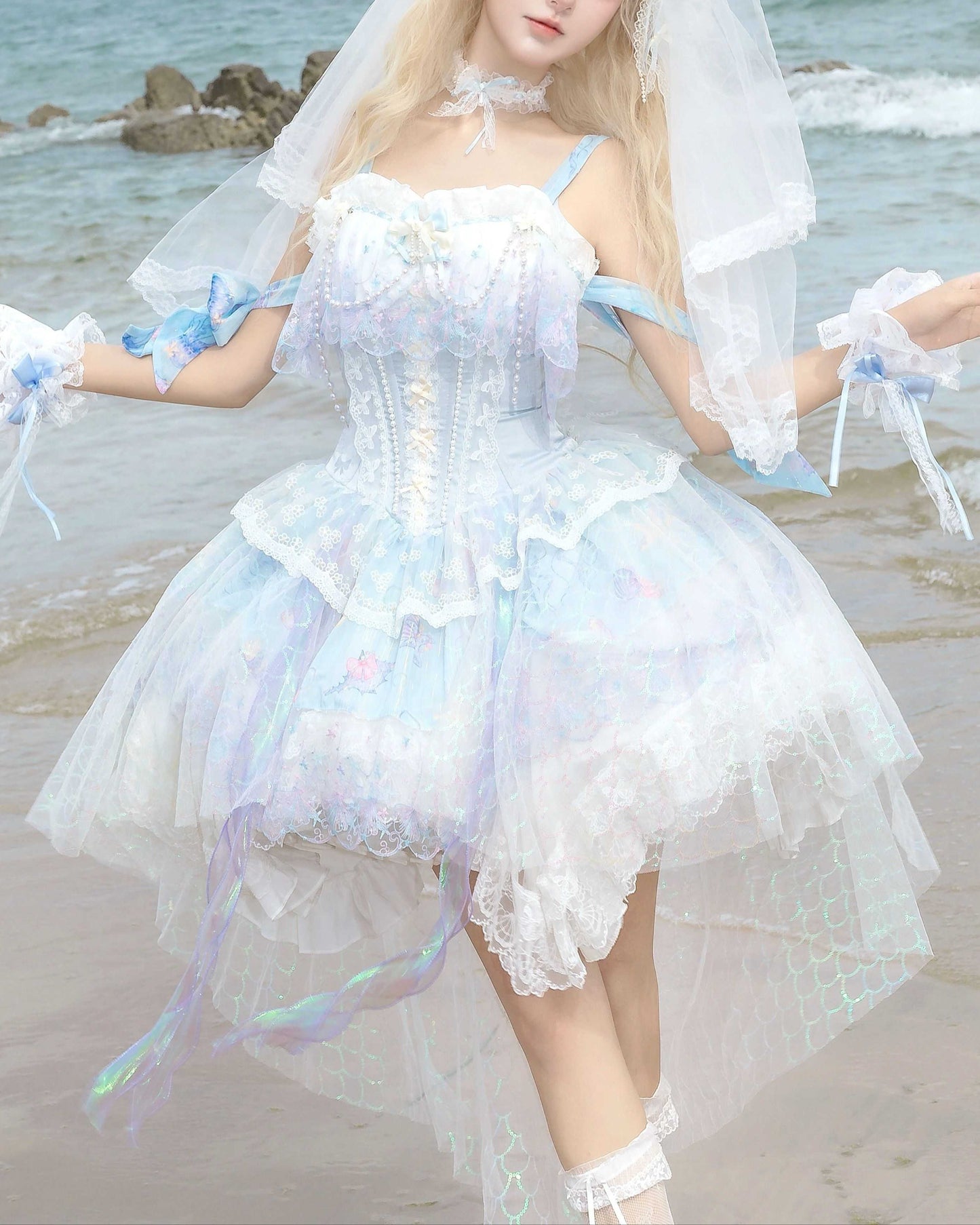 Lolita Ocean Mermaid JSK Dress LS1020