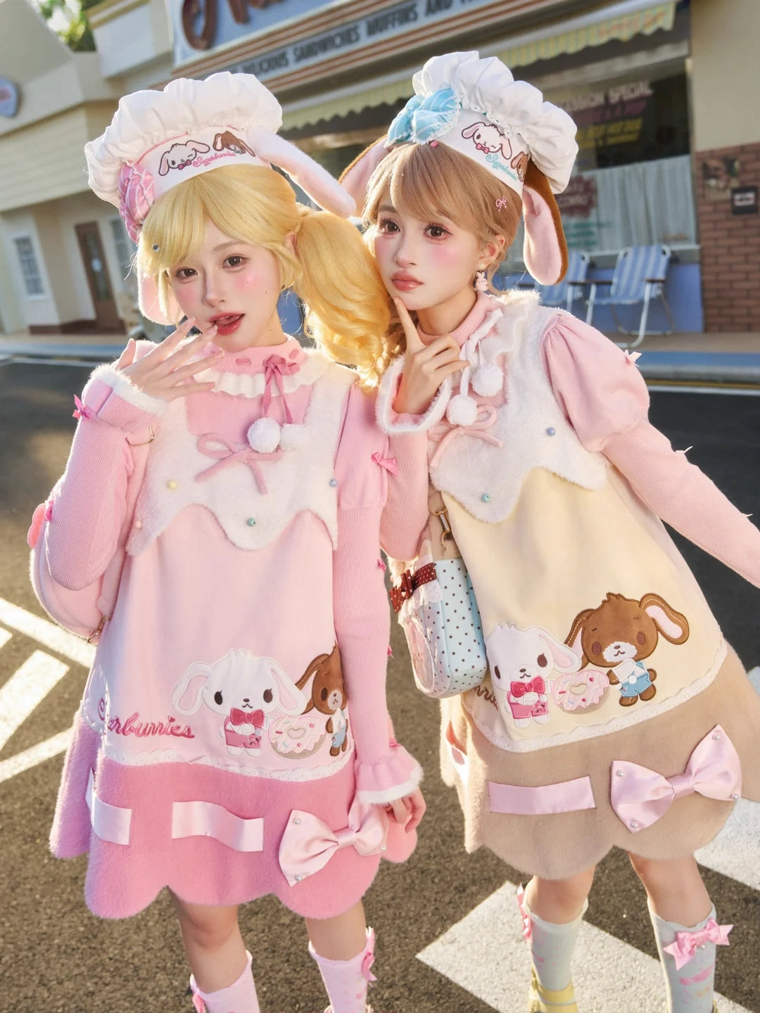 Sugarbunnies Collaboration Chef Hat & Sleeveless Dress