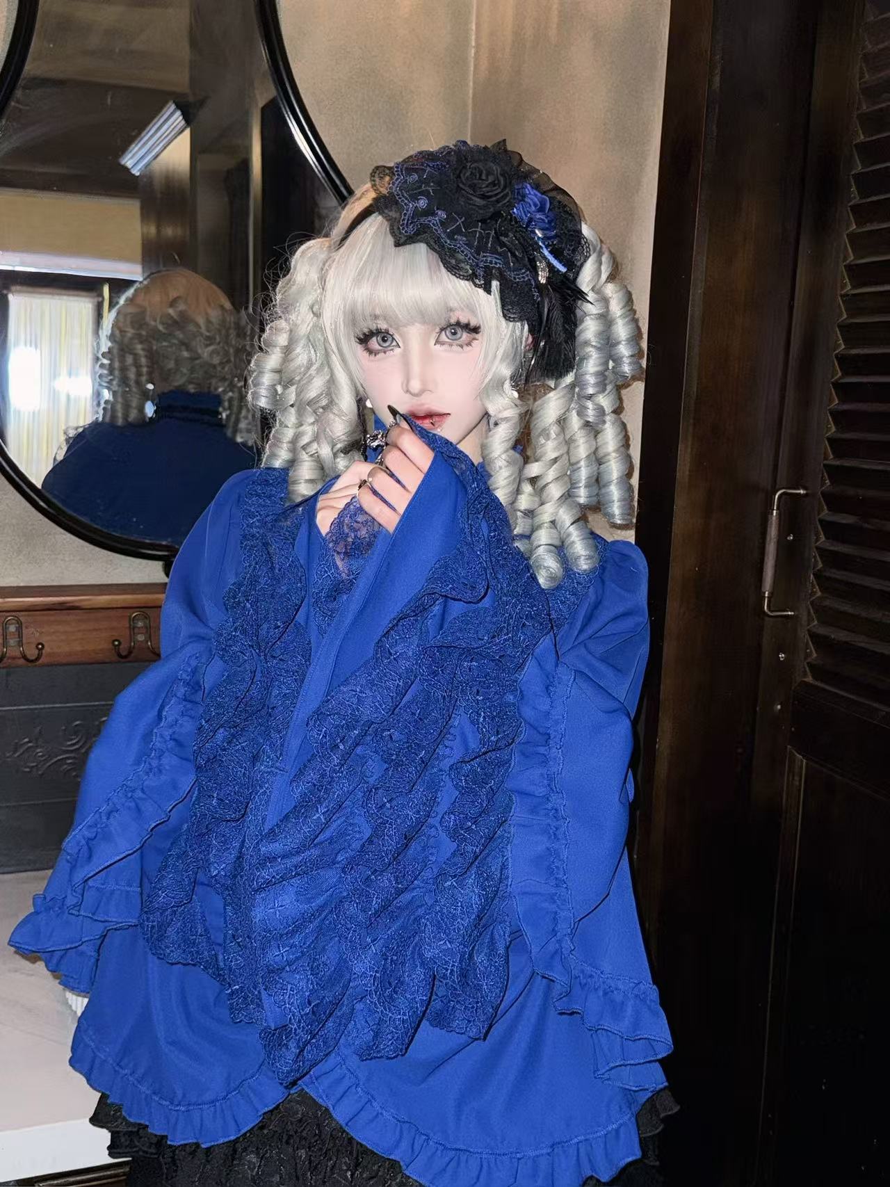 Lolita Gothic Vintage Hime Sleeve Blouse LE1013