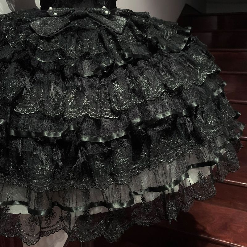 Lolita Ballet Lace Chiffon JSK Dress LS1025
