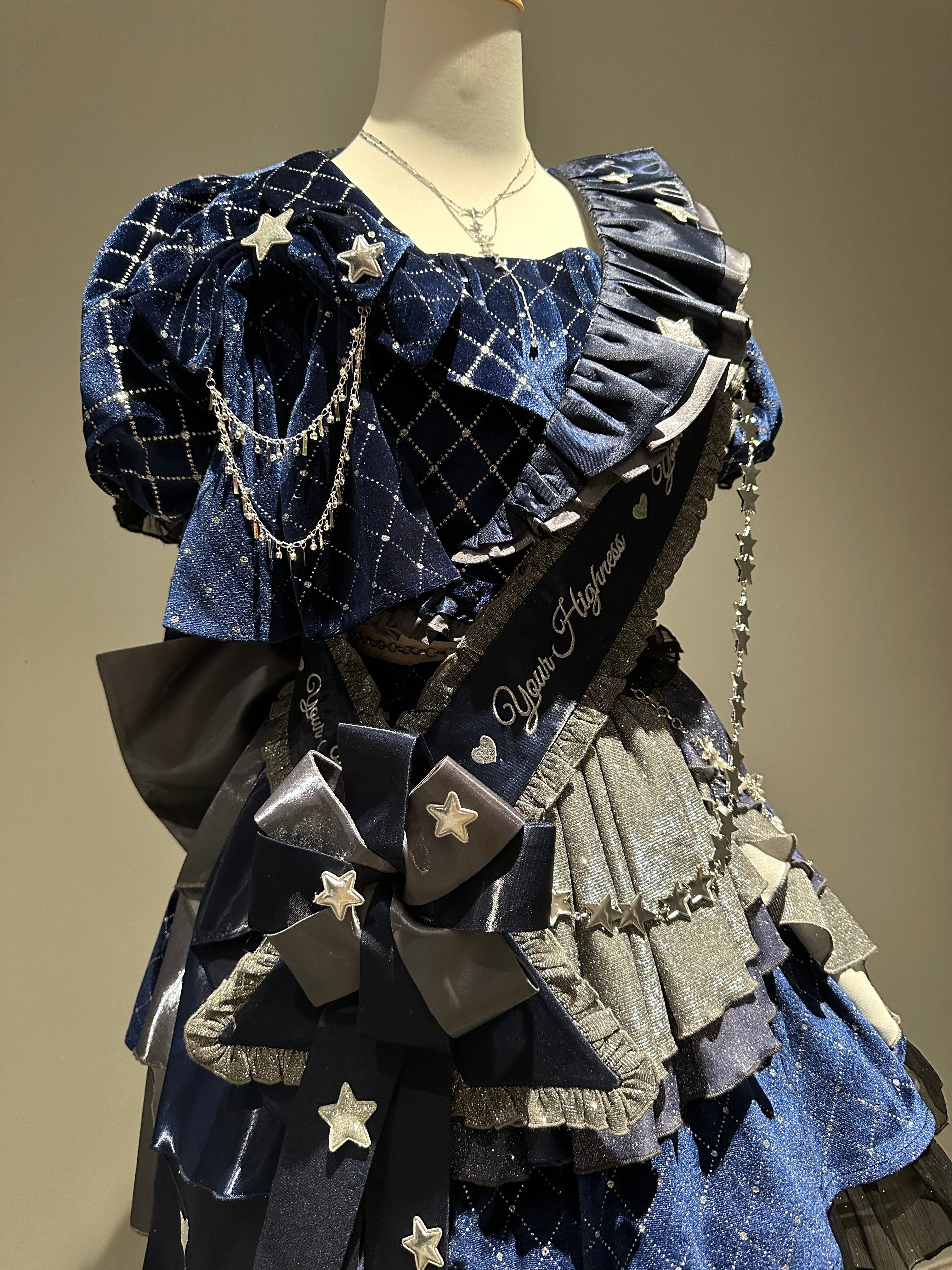 Deep Dome Songstress Lolita Girl Group Idol Costume Outfit Set