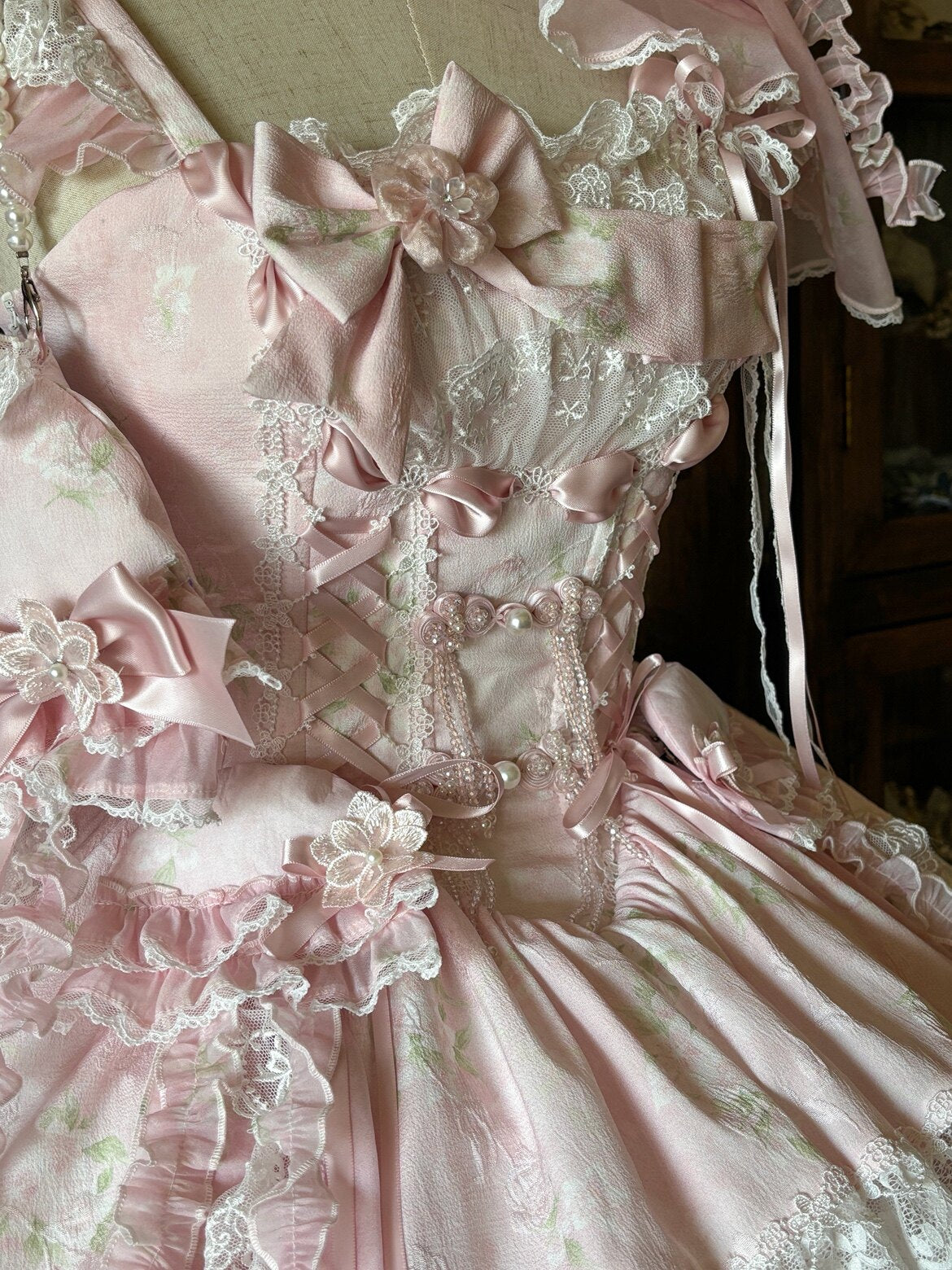 Jellyfish Pear Blossom Daily Lolita Pink JSK Dress
