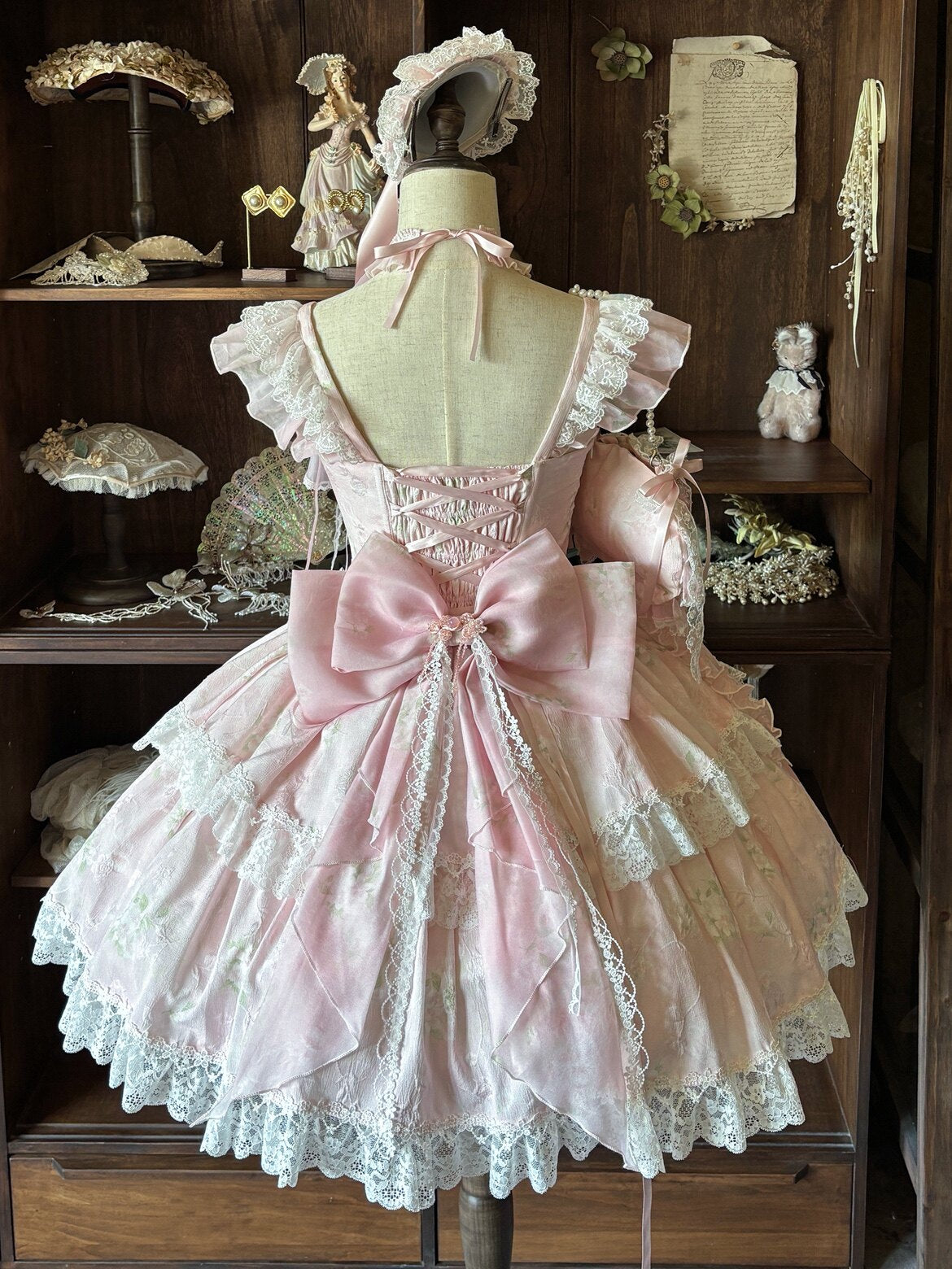 Jellyfish Pear Blossom Daily Lolita Pink JSK Dress