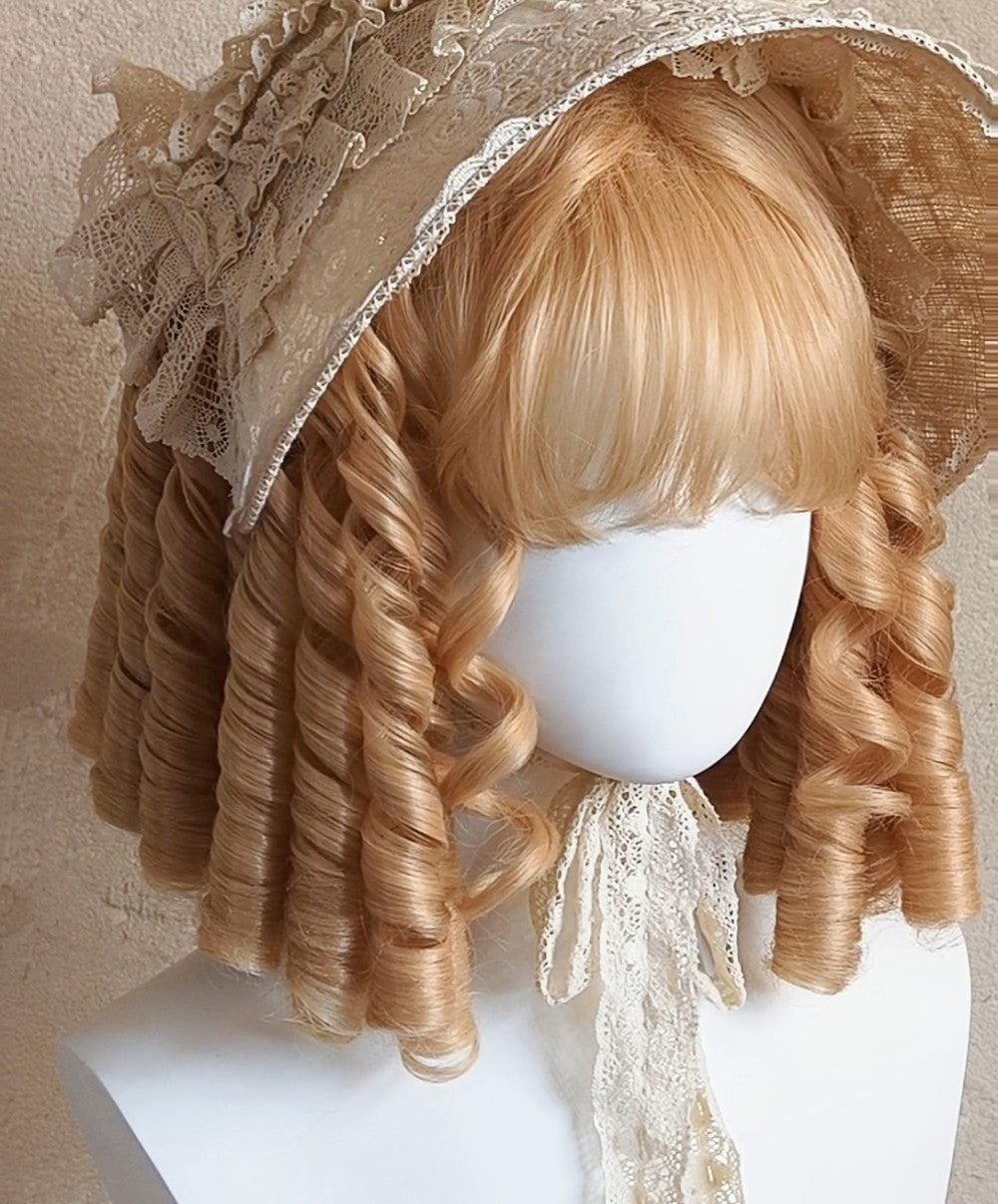 Lolita Short Sparkly Roman Curl Wig