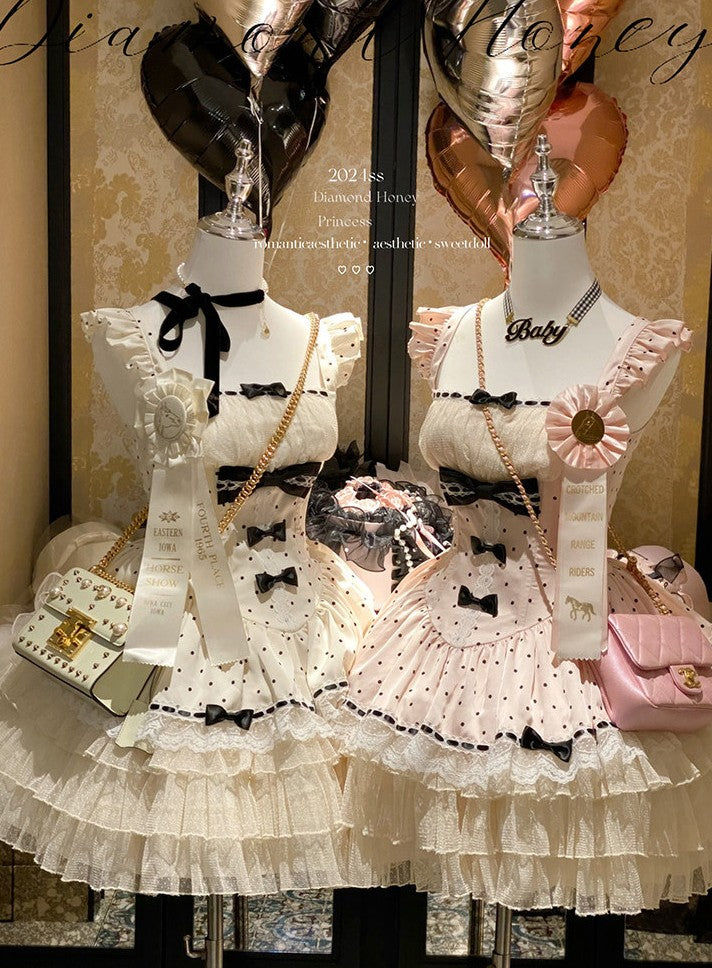 Love Houndstooth In‑Stock Sweet Maid‑Style Dress