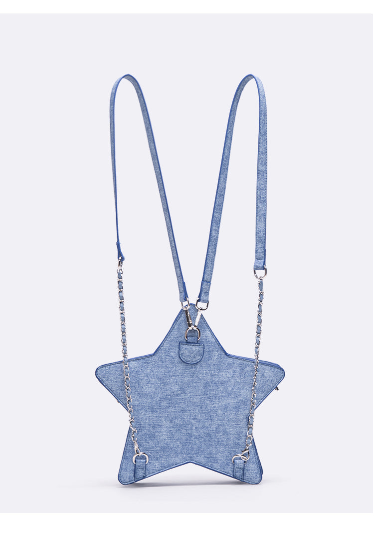 Lolita Y2K Denim Star Backpack LE1015