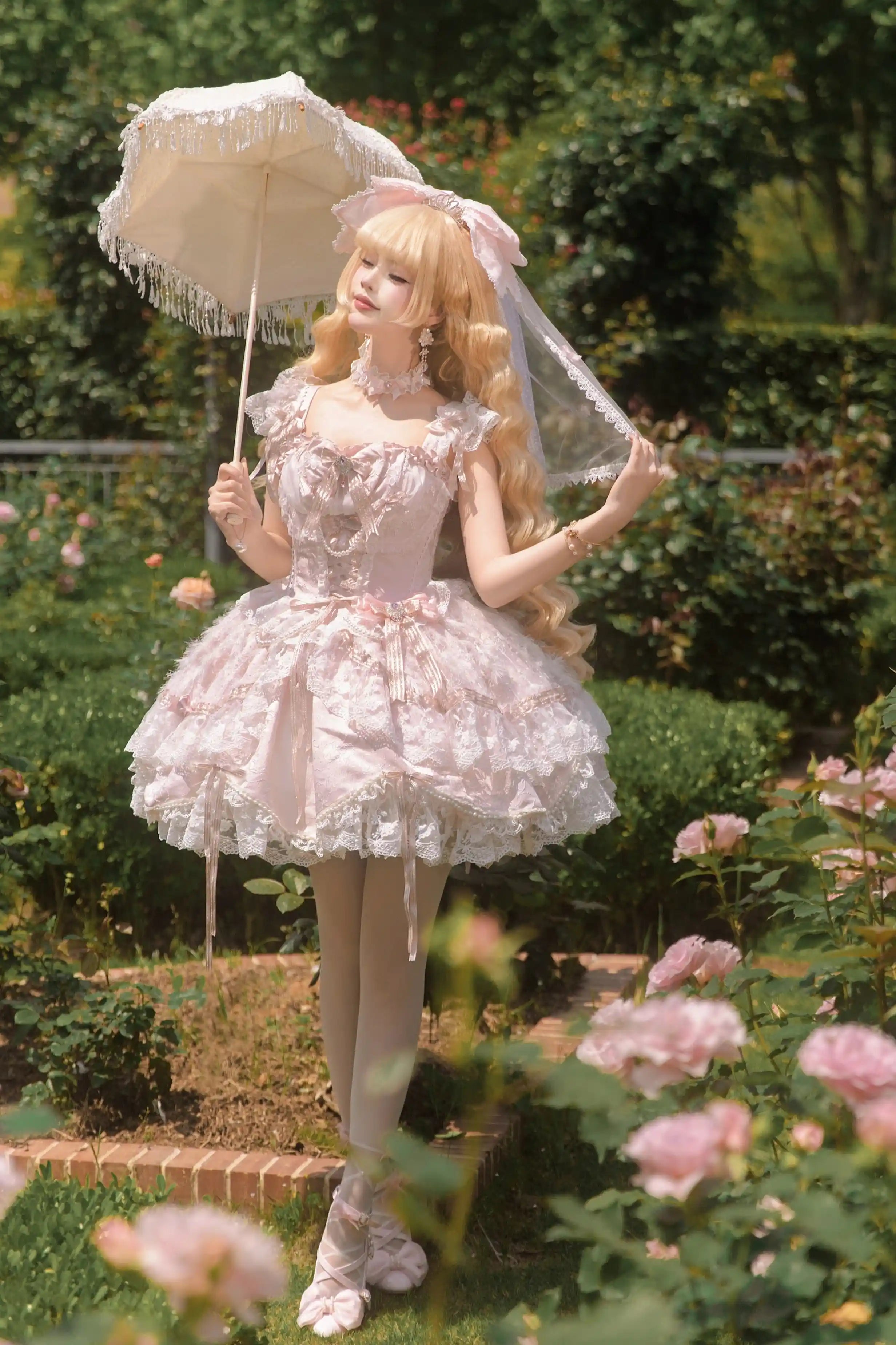 Anna's Ball Light Pink Classic Ballet Lolita JSK