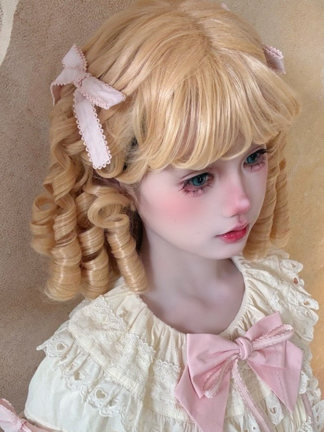 Lolita Short Sparkly Roman Curl Wig