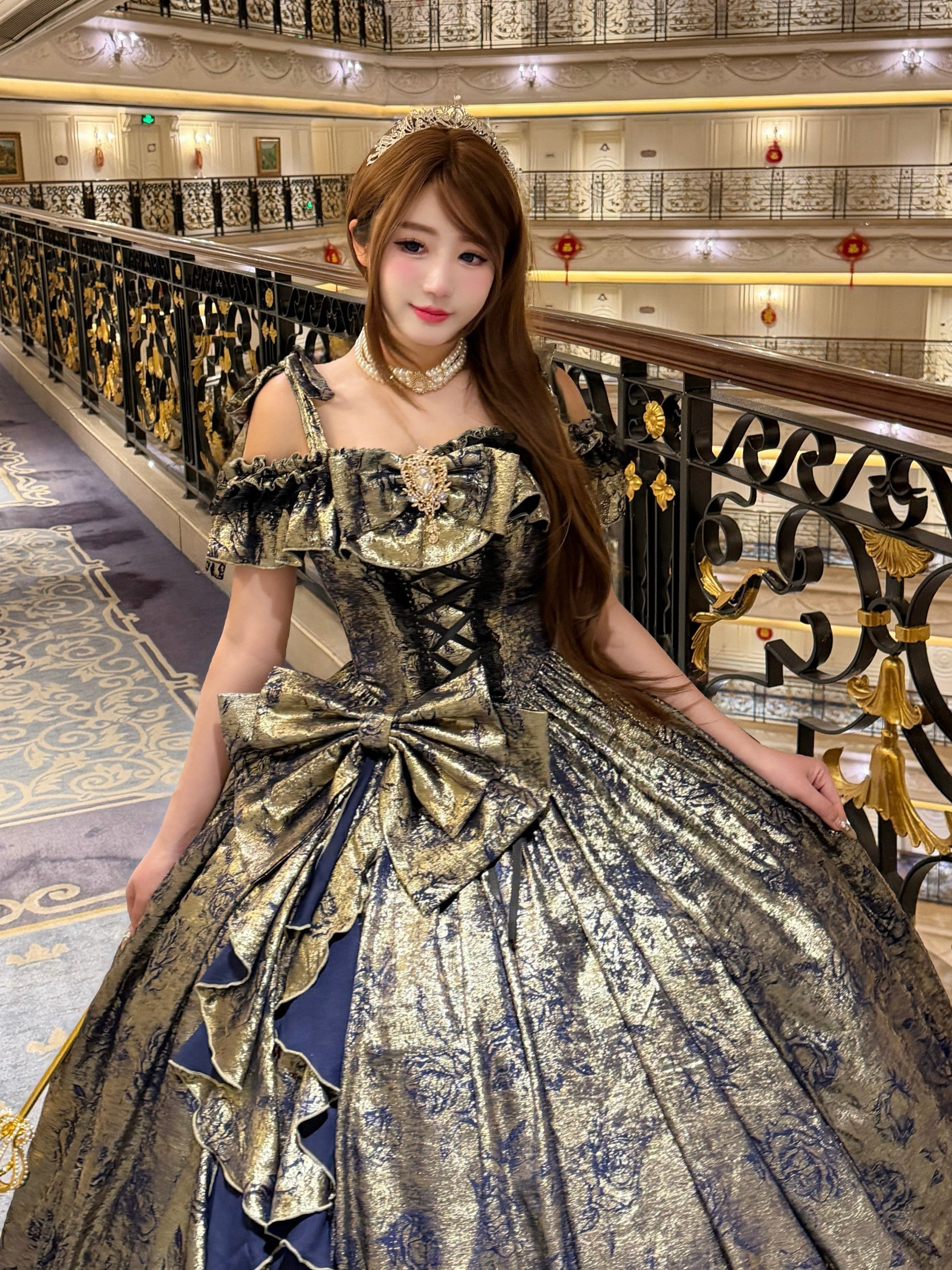 Velvet Rose Long Dress