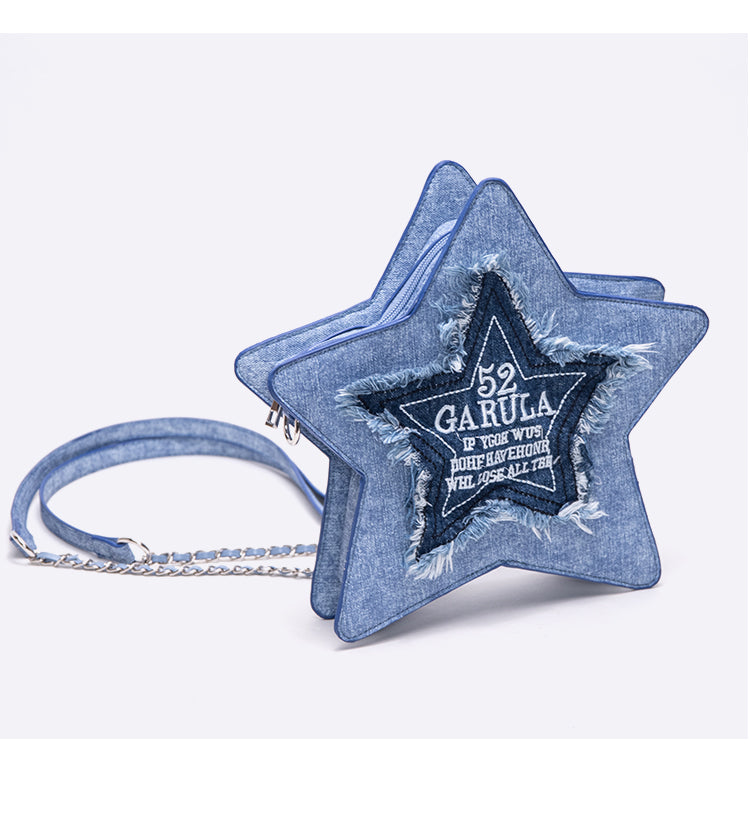 Lolita Y2K Denim Star Backpack LE1015