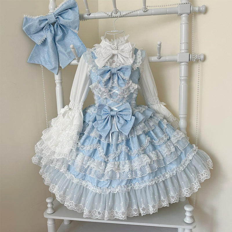 Lolita Sweet Vintage Lace JSK Dress LS1006