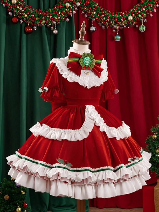 Emma Woods Gardener Lolita Christmas Cosplay Costume Set
