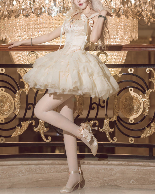 Lolita Elegant Birthday Ballet Style Corset Dress LC1005