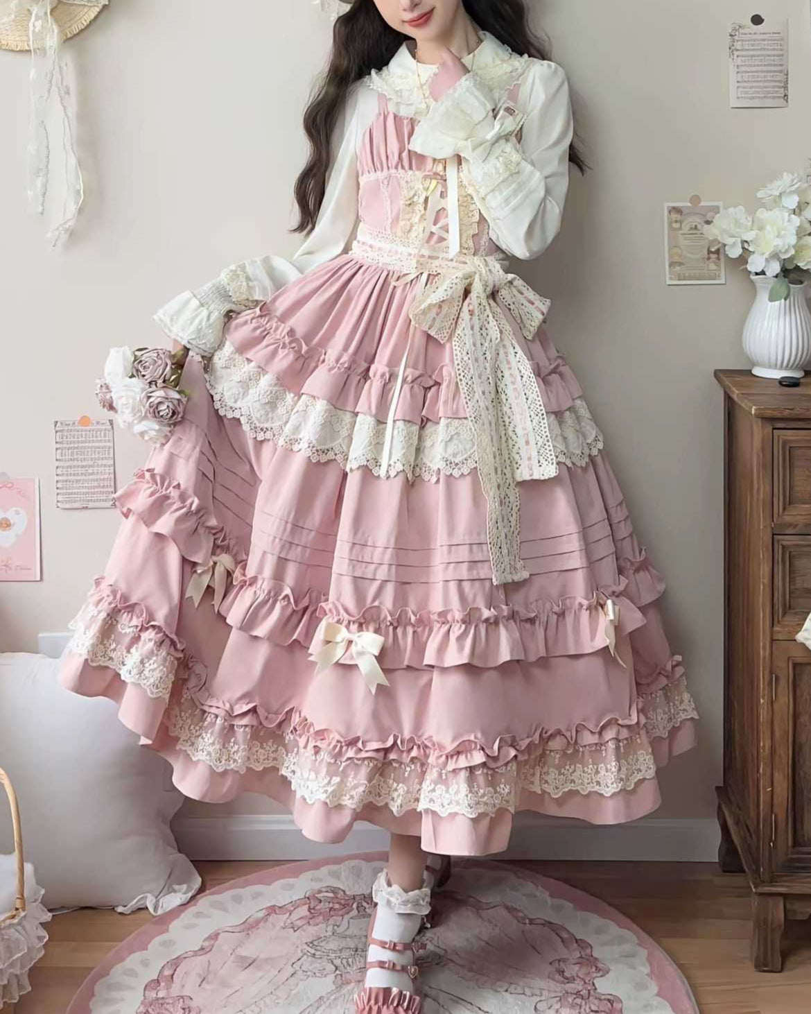 Lolita Elegant Ruffled JSL Dress LC1006