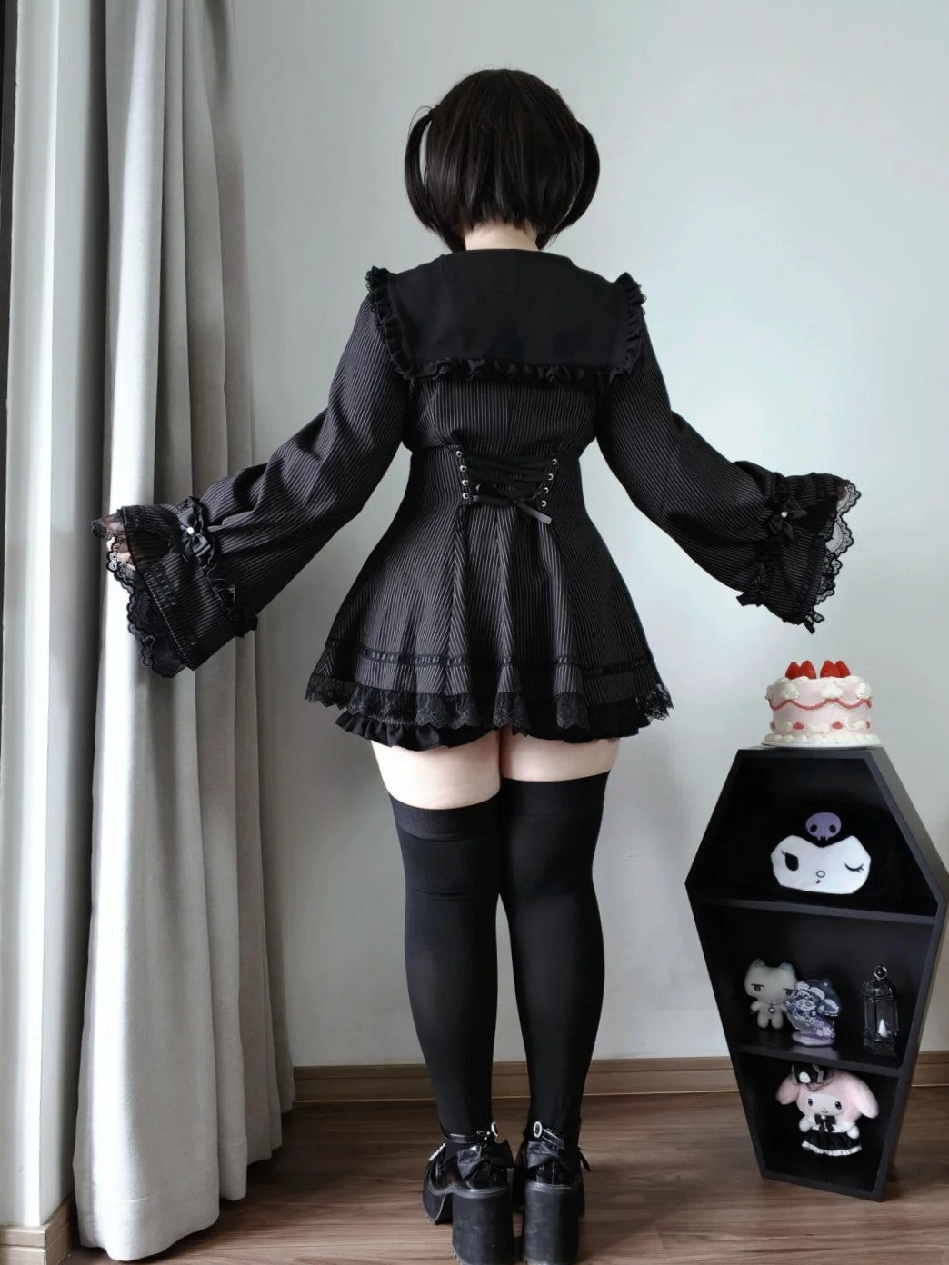 Night Prayer Hime Sleeve Lace Coordinate Outfit Set