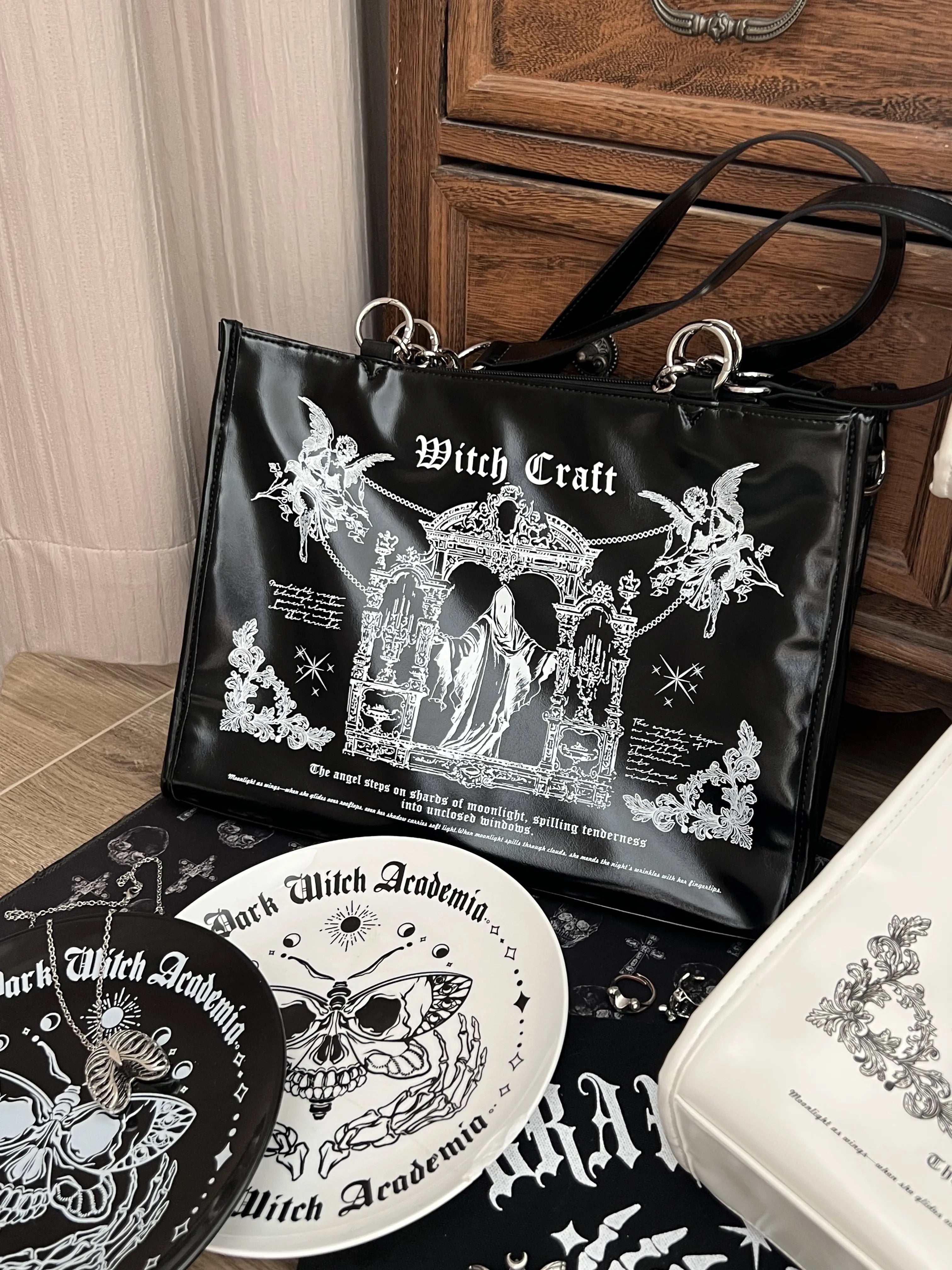 Sacred Oath Large Printed Crossbody Ita Bag