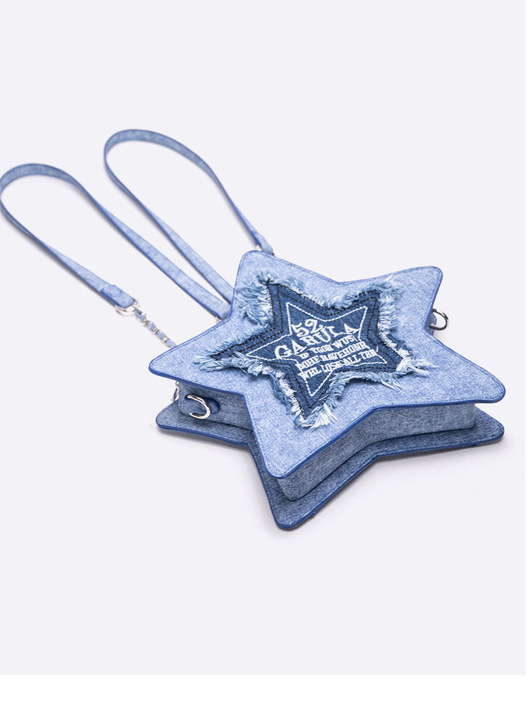 Lolita Y2K Denim Star Backpack LE1015