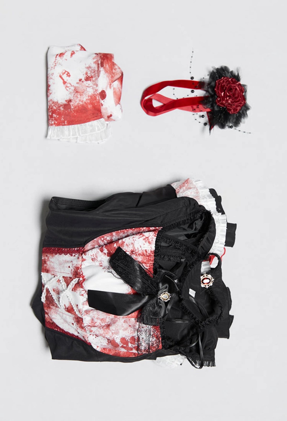 Rebellious Maid Gothic Halloween Maid Dress Cosplay Costume