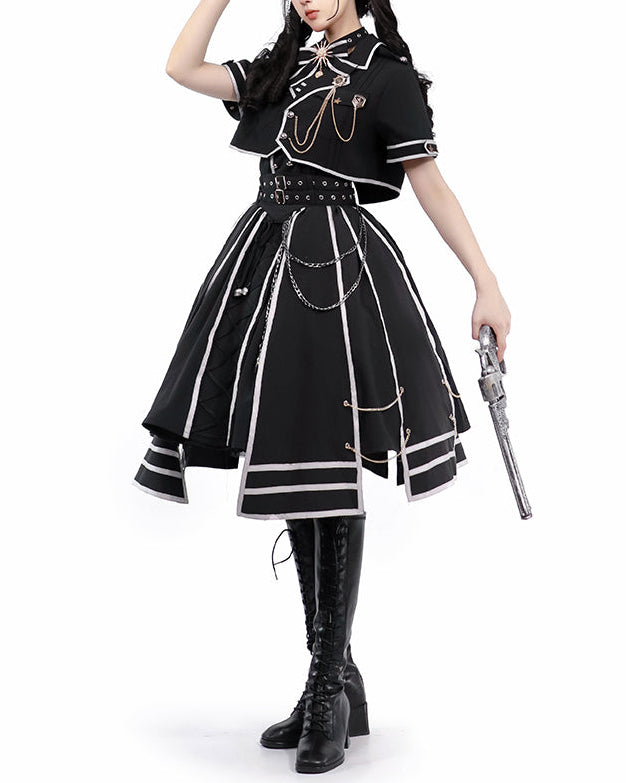 Lolita Cavalier Aesthetic Outfit Set LO1007