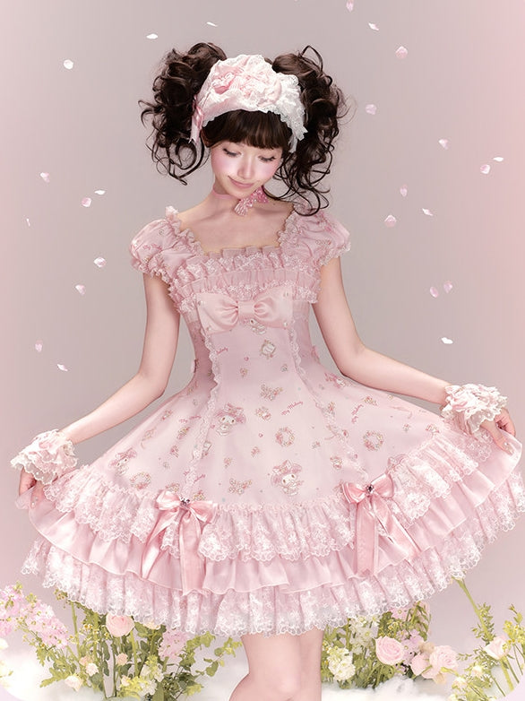 My Melody Collaboration Series Slim Fit OP Dress