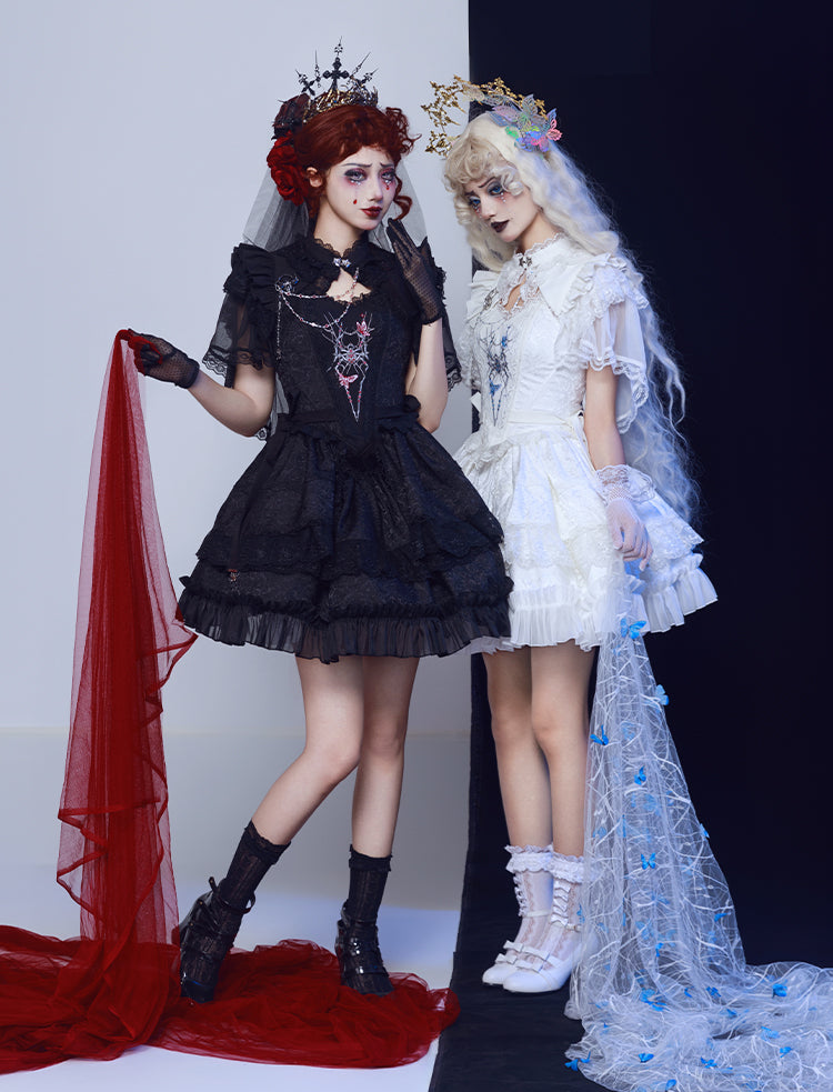 Lolita Punk Spider Dark Style Dress LG1055