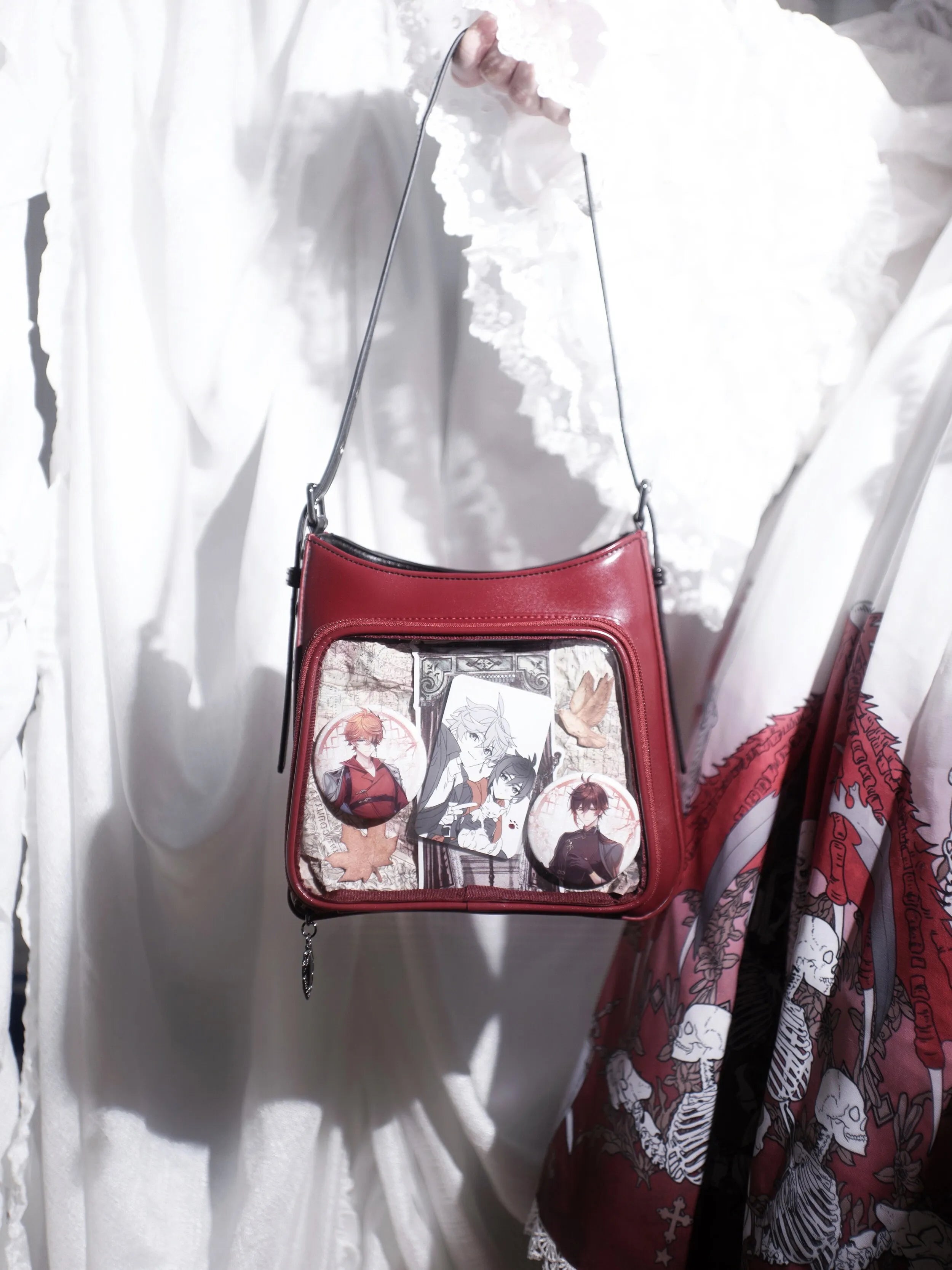 Snake Bone Hell Gothic Mini Ita Underarm Shoulder Bag