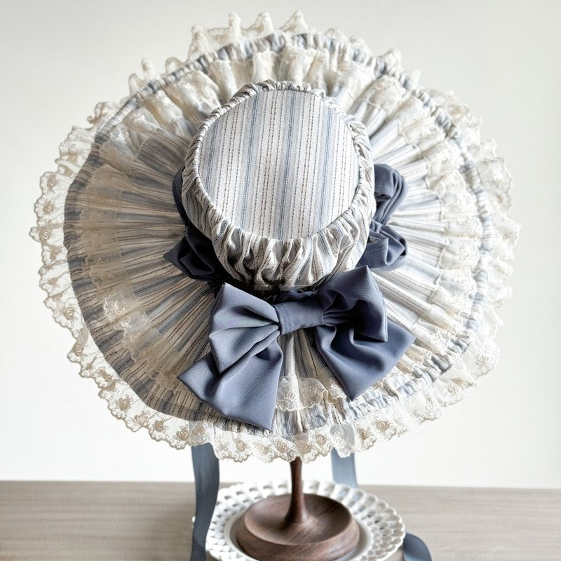 Lolita Classic Vintage Doll Lace Parasol Hat LA1001