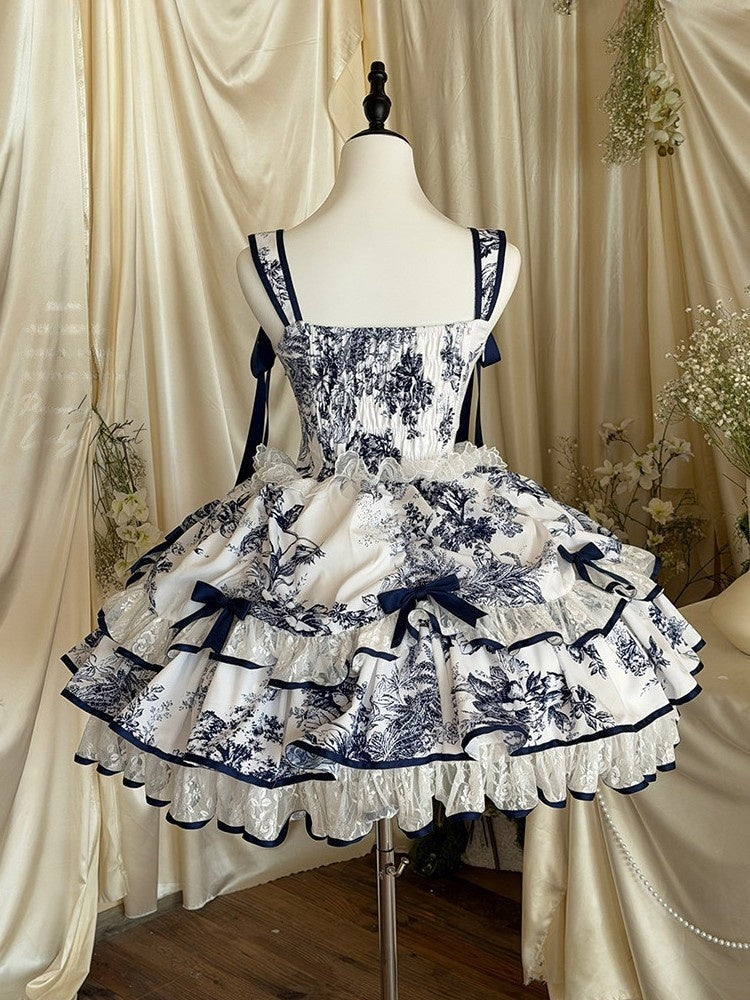 Dream in Porcelain Blue & White Porcelain Dress