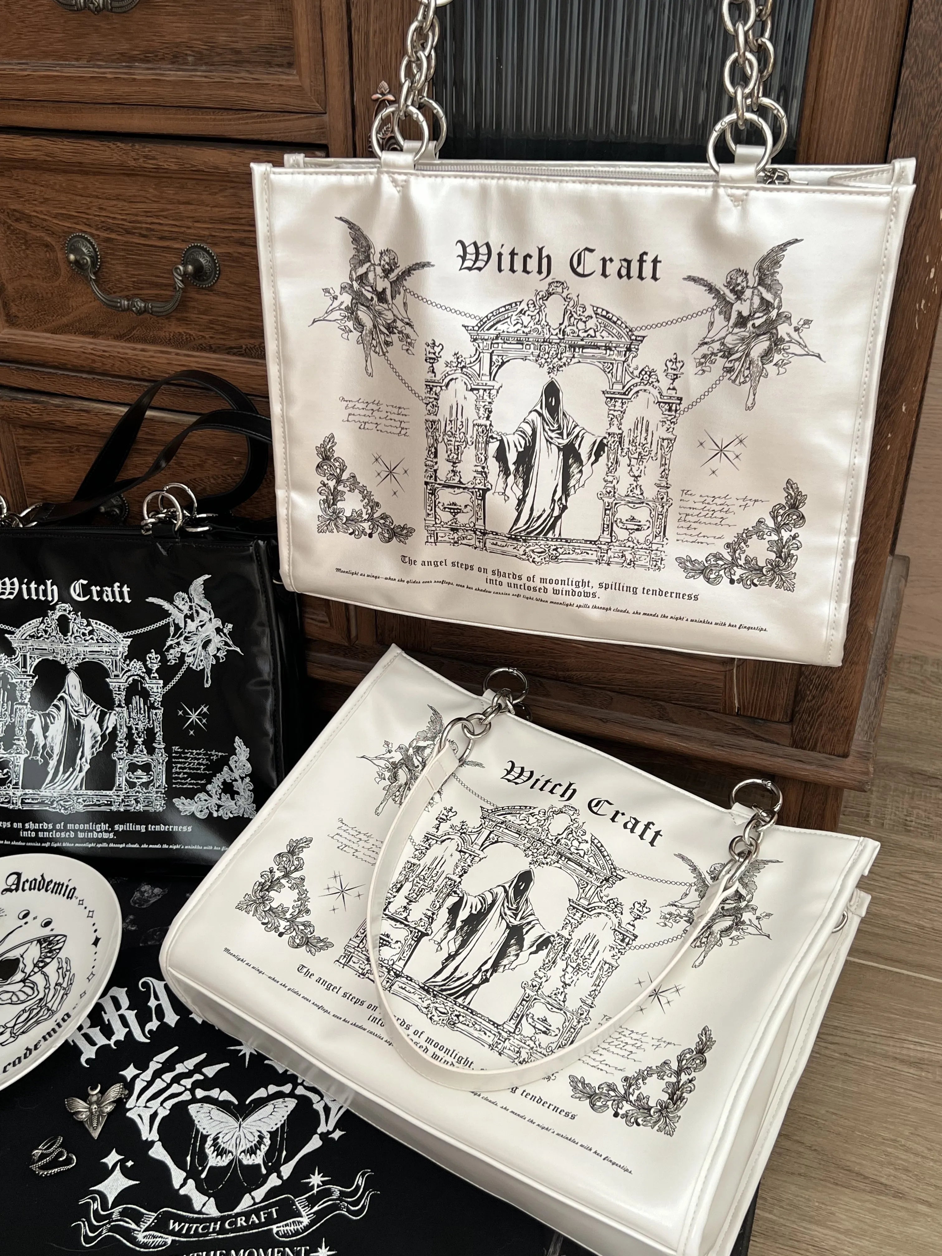 Sacred Oath Large Printed Crossbody Ita Bag