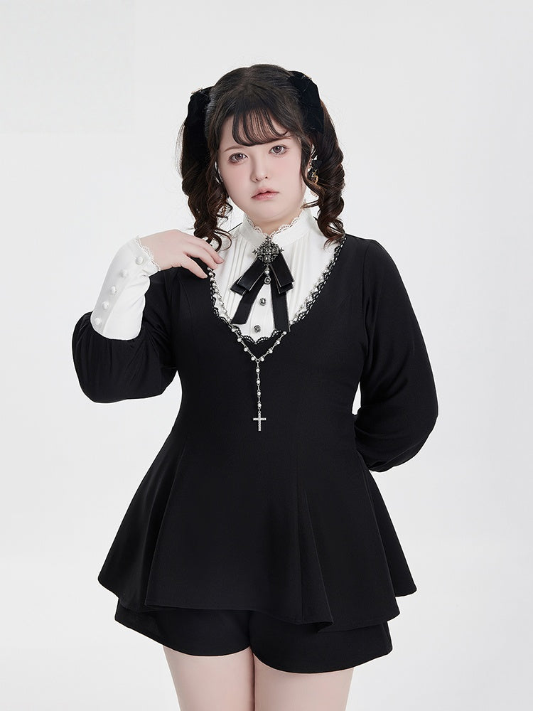 Lolita Harajuku Goth Puff Sleeve Set LR1009