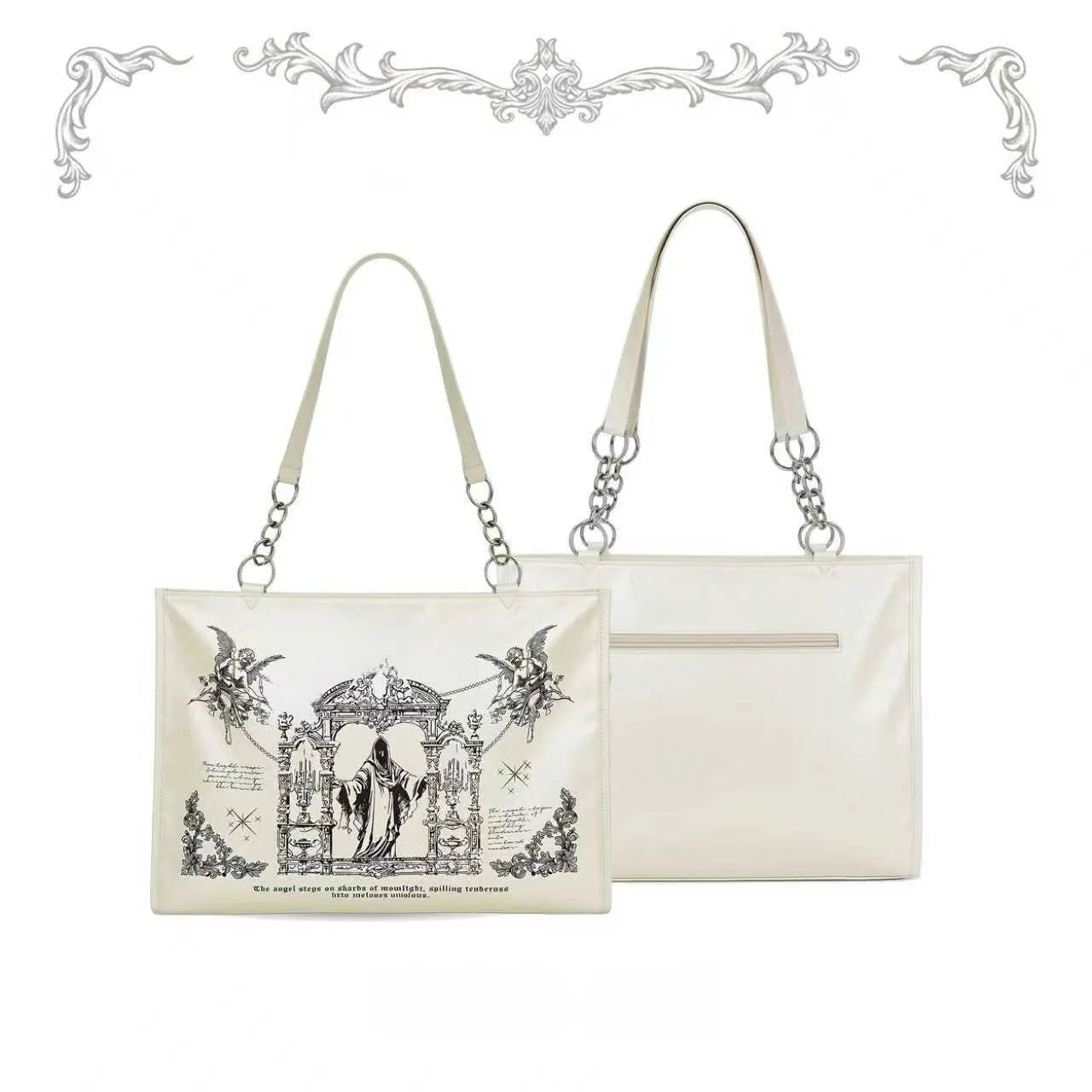 Sacred Oath Large Printed Crossbody Ita Bag