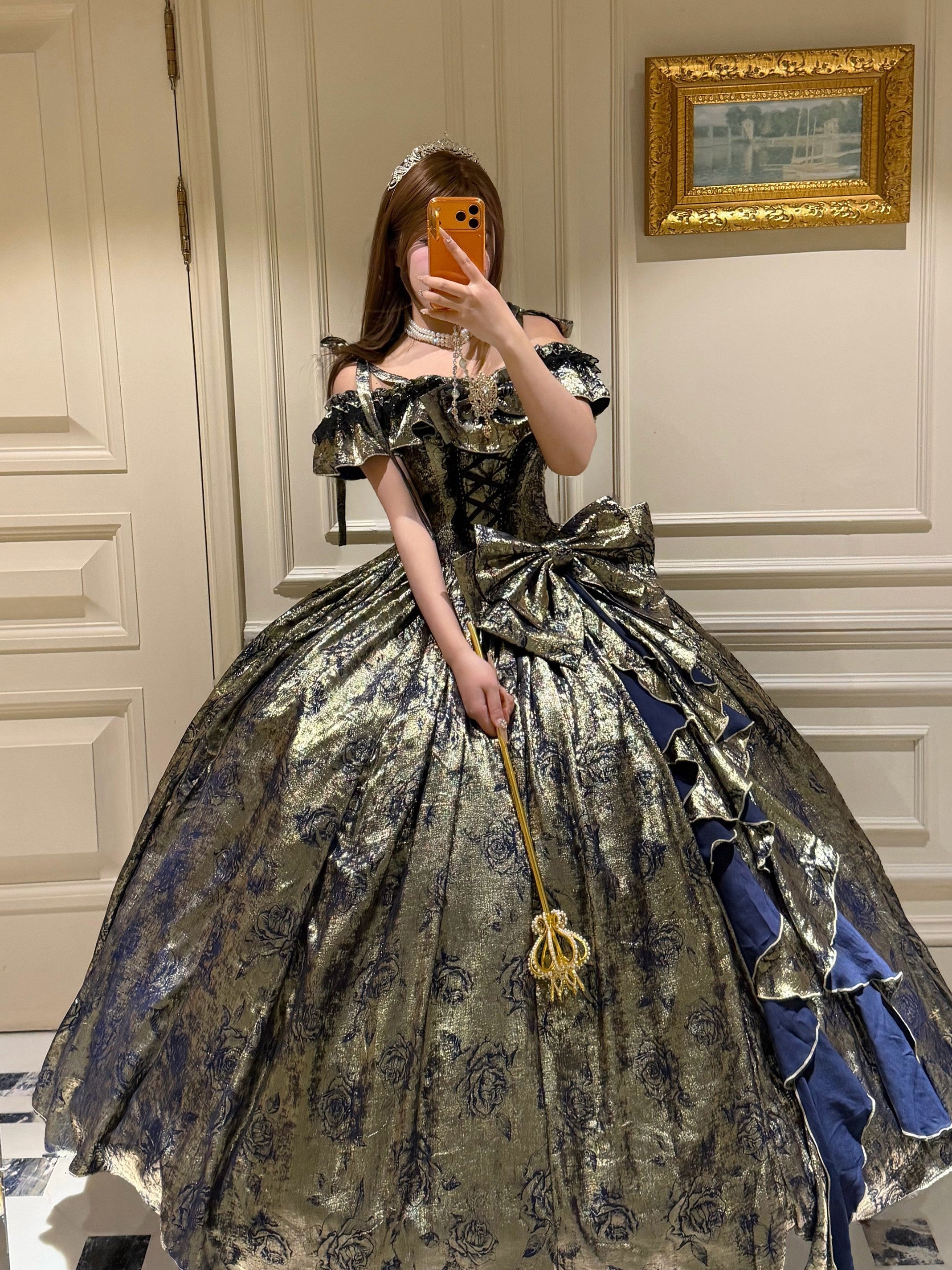 Velvet Rose Long Dress
