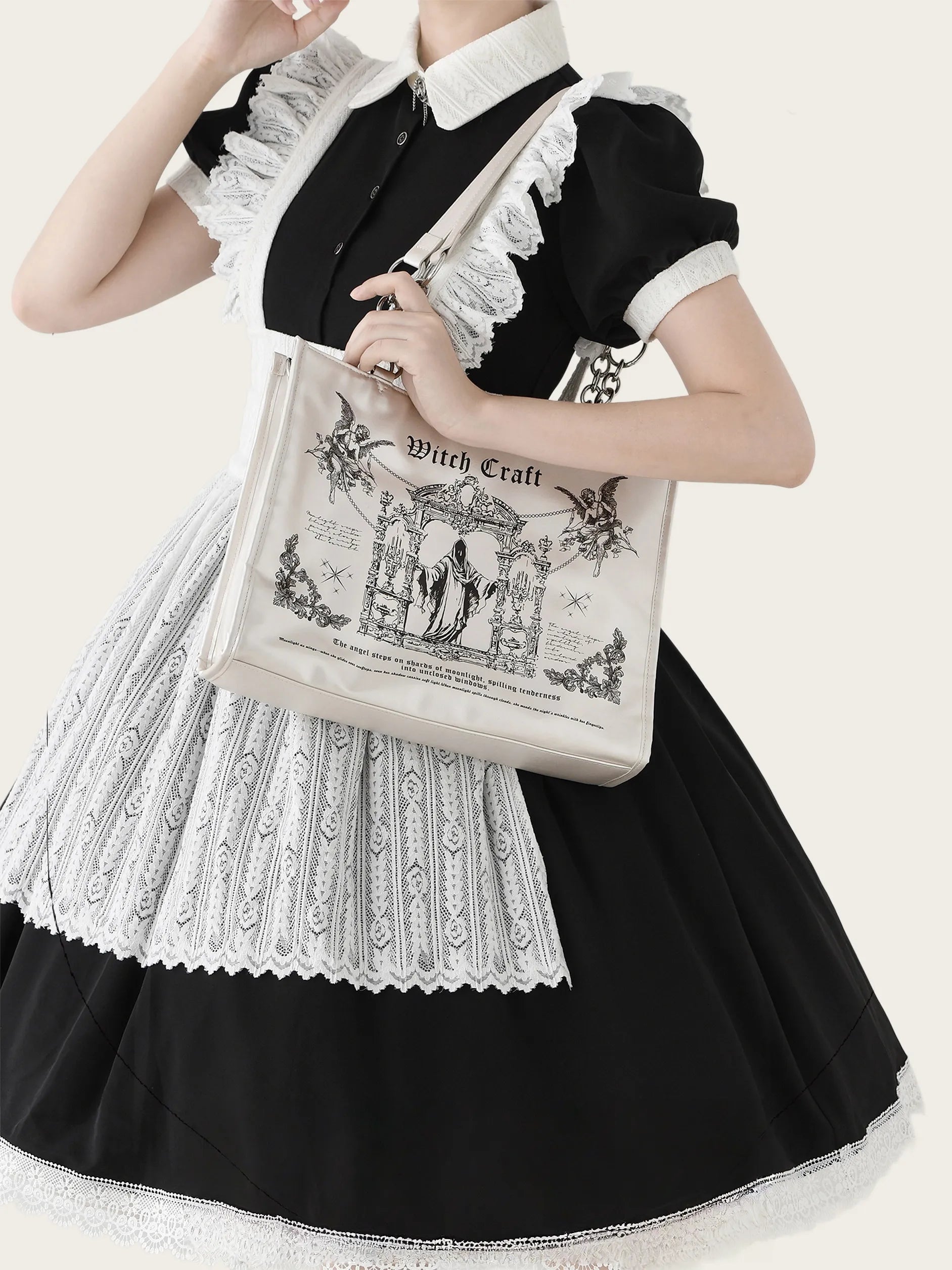 Sacred Oath Large Printed Crossbody Ita Bag