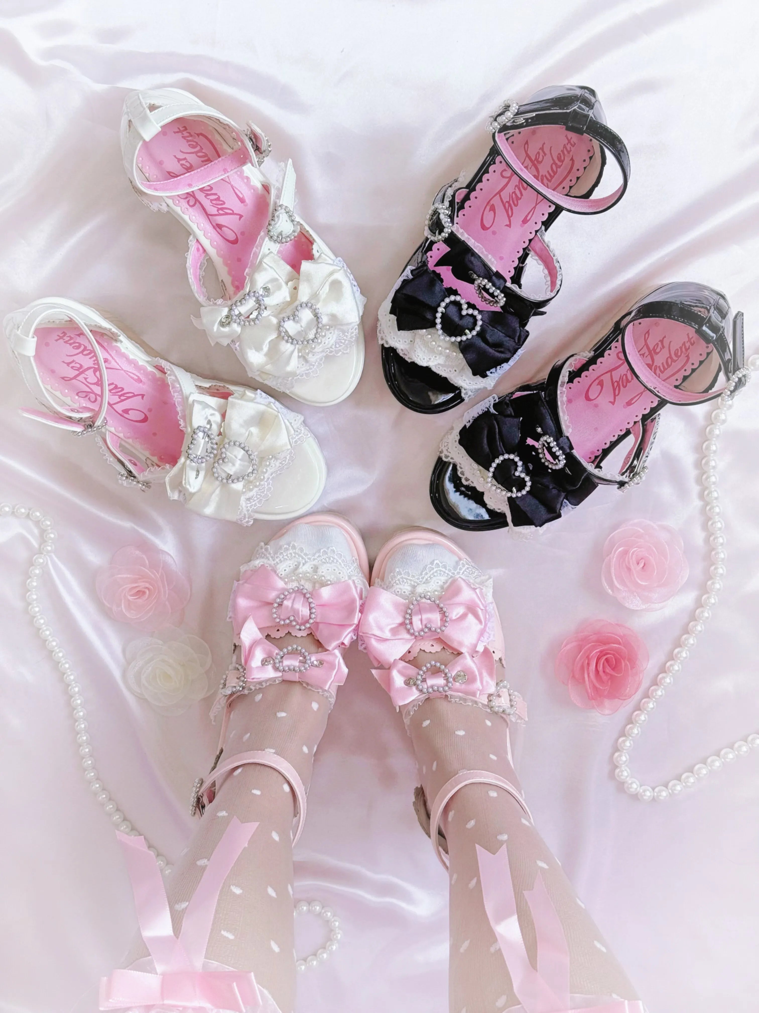 Showa Summer Dream Japanese Wedge Lolita Shoes