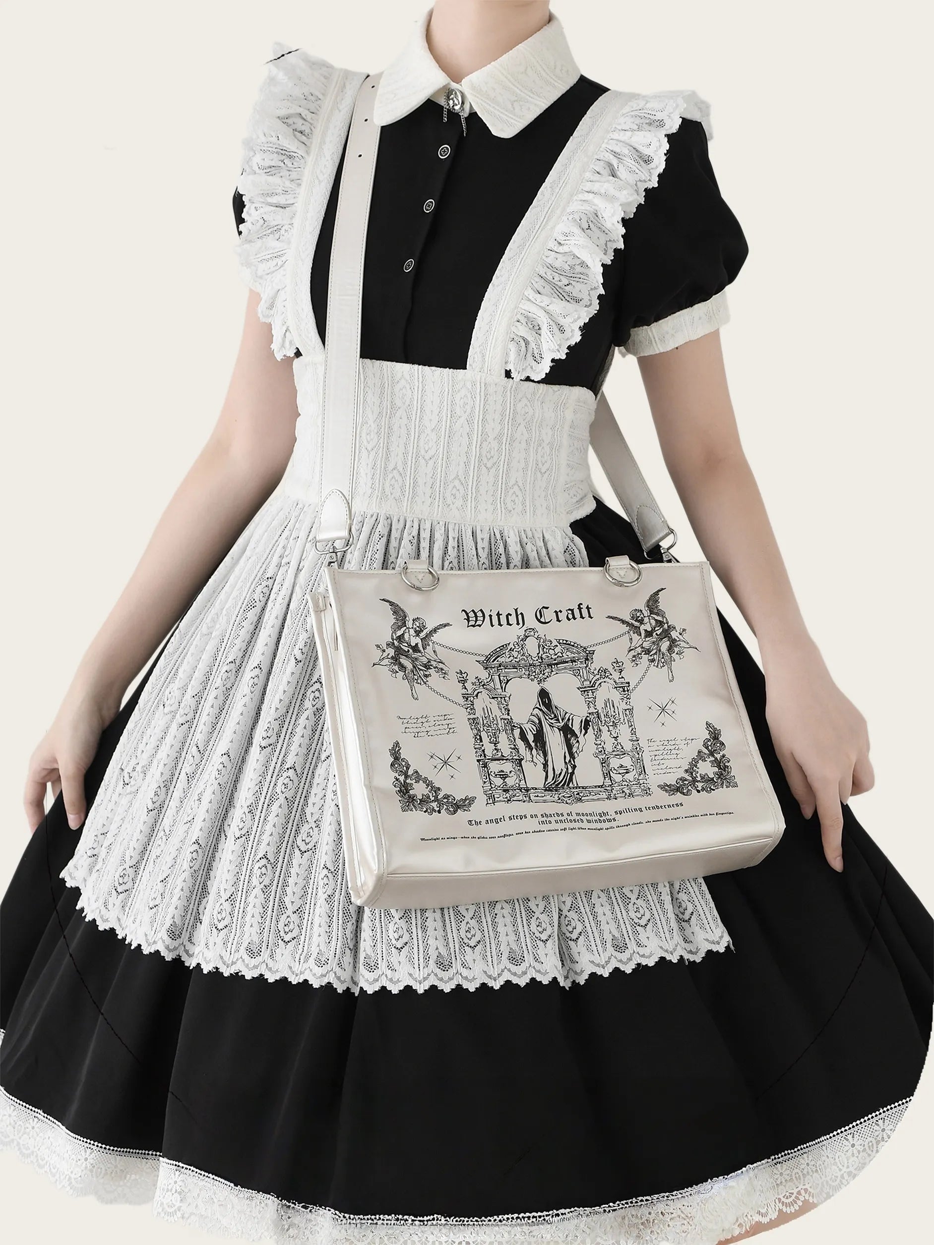 Sacred Oath Large Printed Crossbody Ita Bag