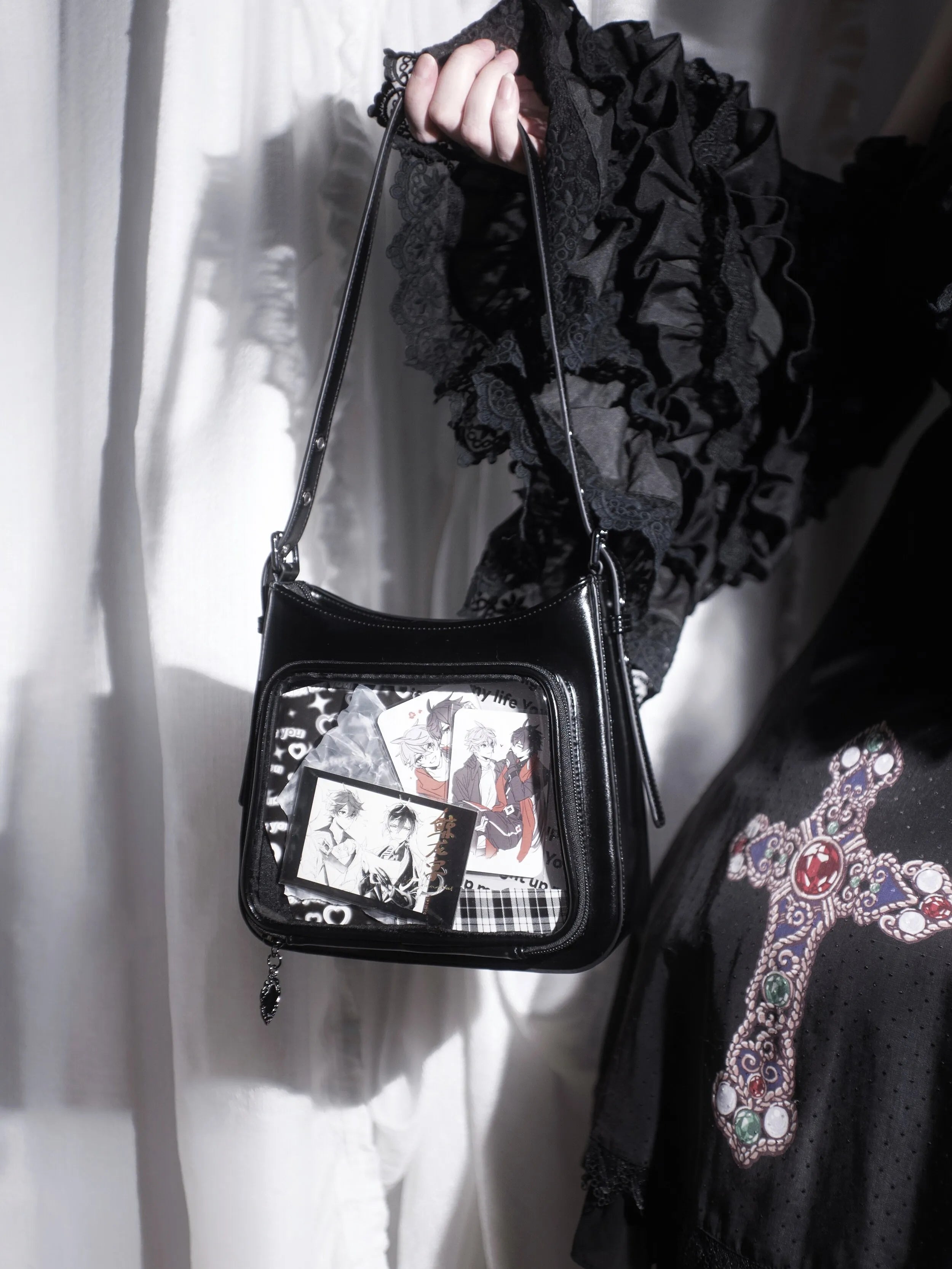 Snake Bone Hell Gothic Mini Ita Underarm Shoulder Bag