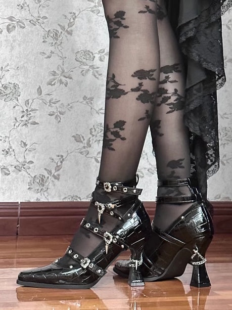 Lolita Gothic Dark Pointed Toe Shoes