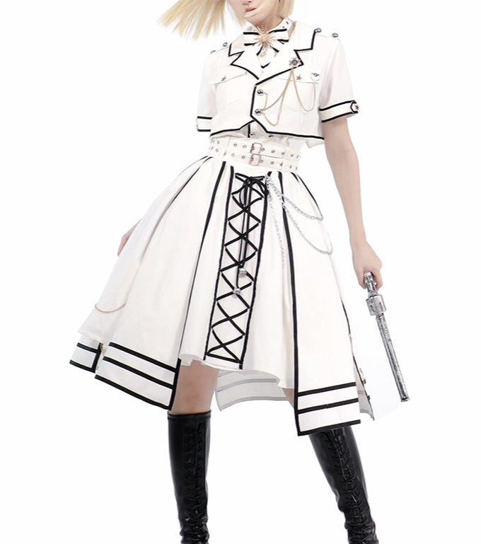 Lolita Cavalier Aesthetic Outfit Set LO1007