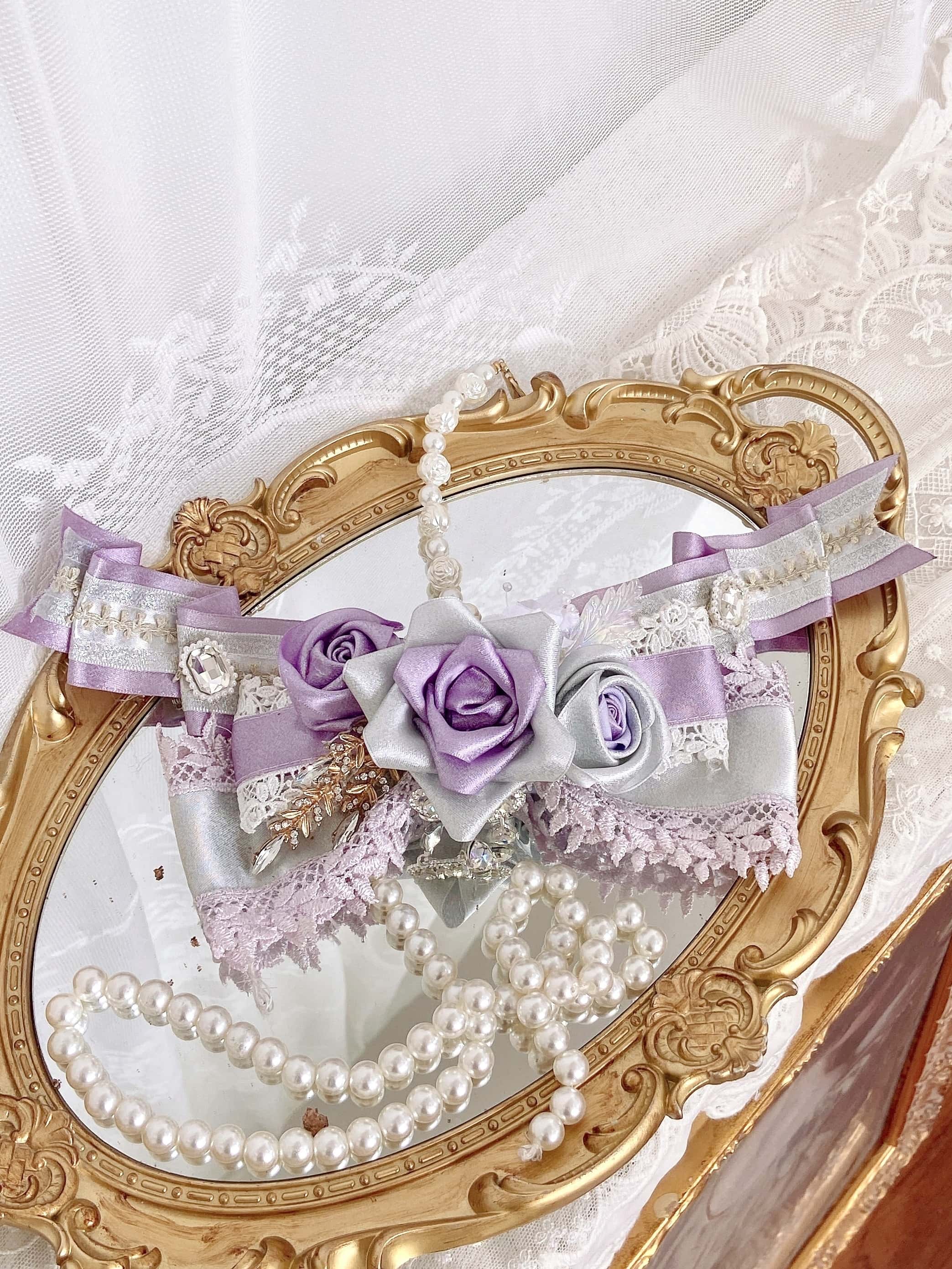 Elegant Floral Bridal Gorgeous Hanayome Style Lolita Dress